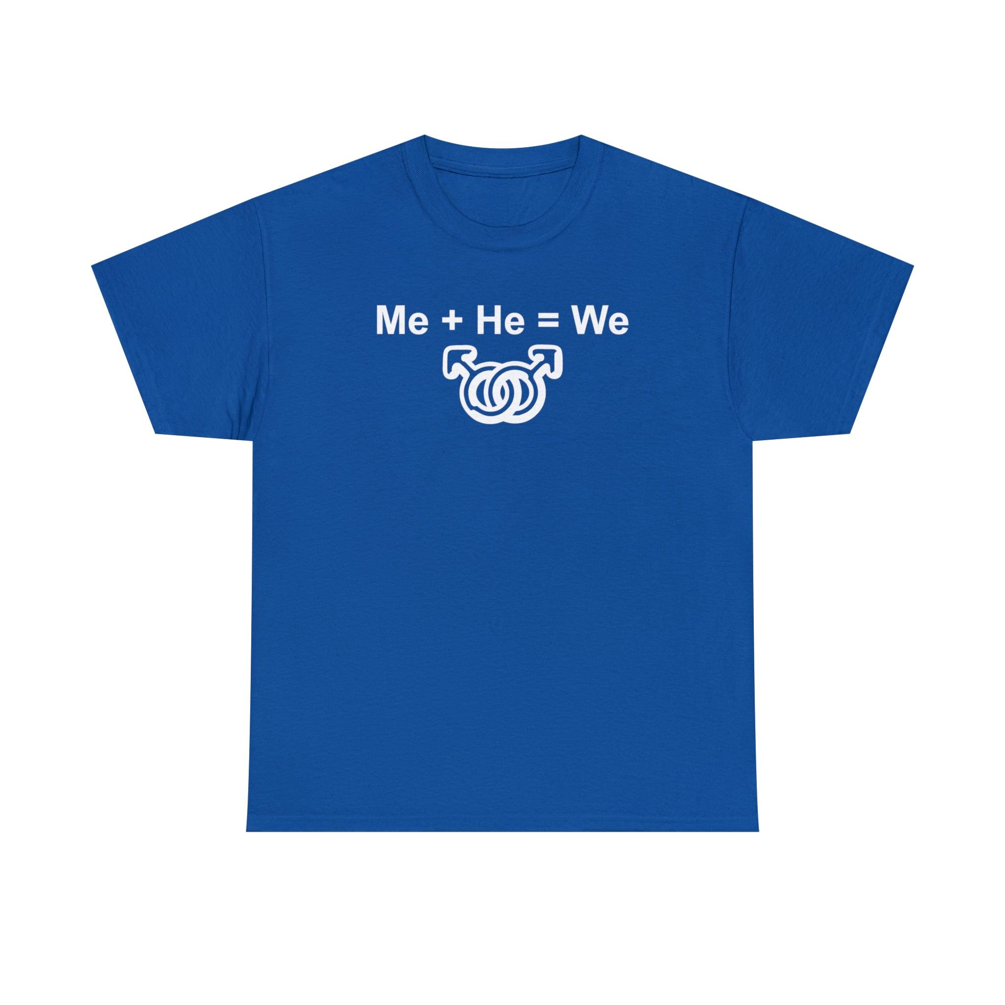 Me + He = We men's same-sex symbols - T-Shirt - Witty Twisters Fashions