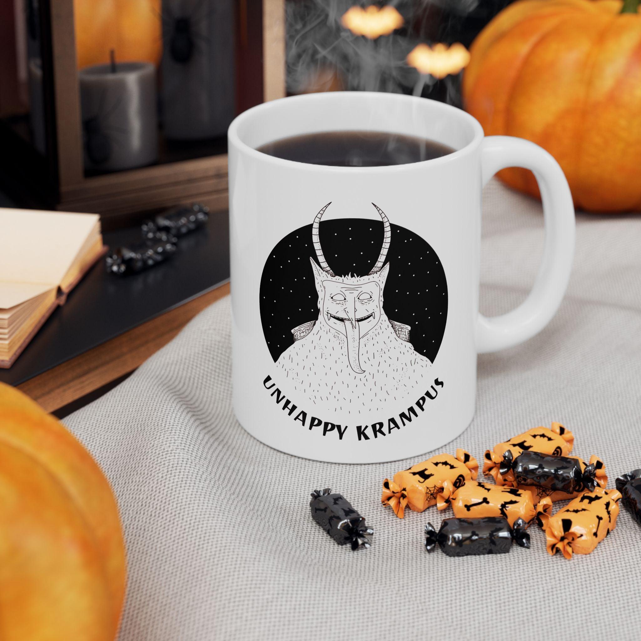 Unhappy Krampus - Ceramic Coffee Mug