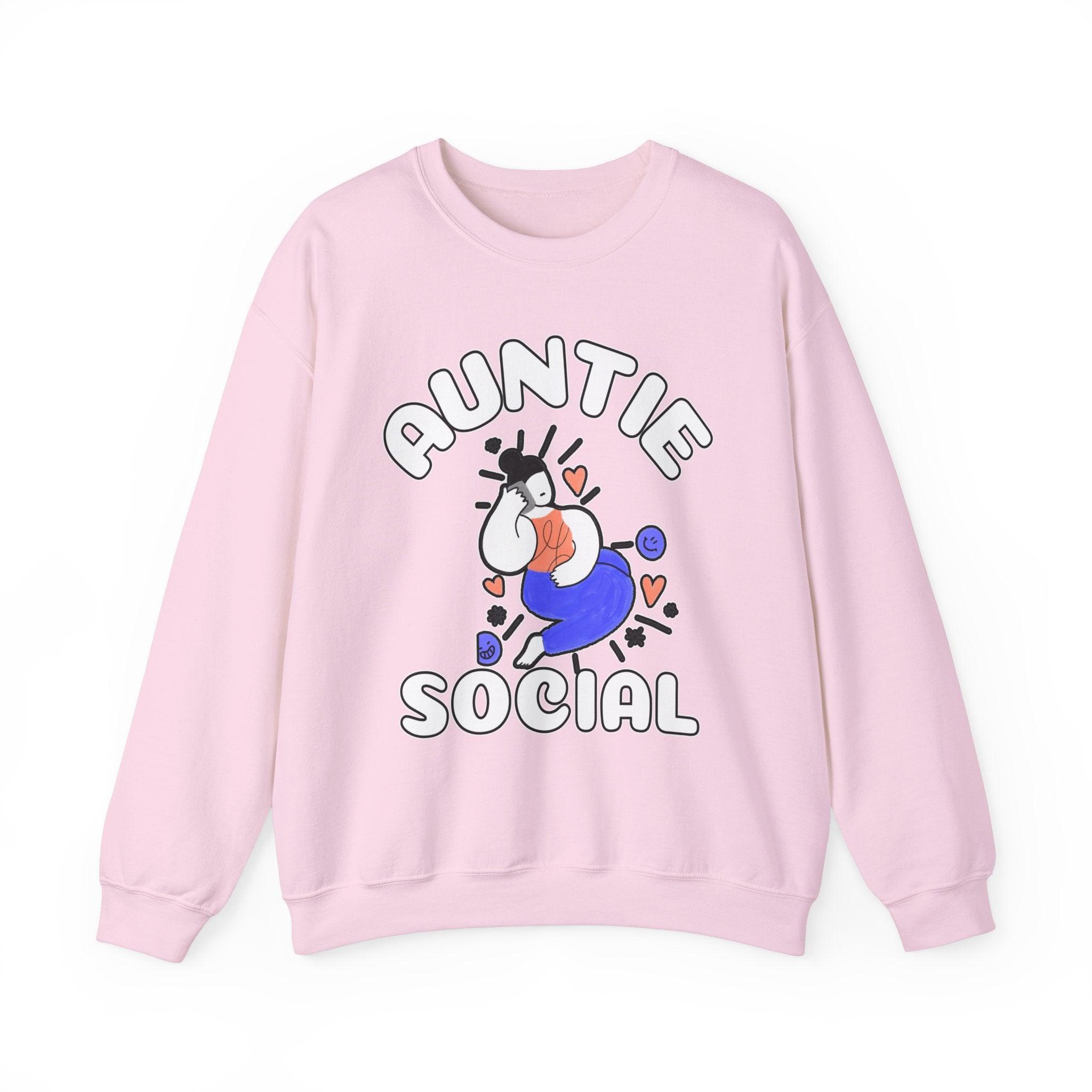 Auntie Social - Sweatshirt - Witty Twisters Fashions