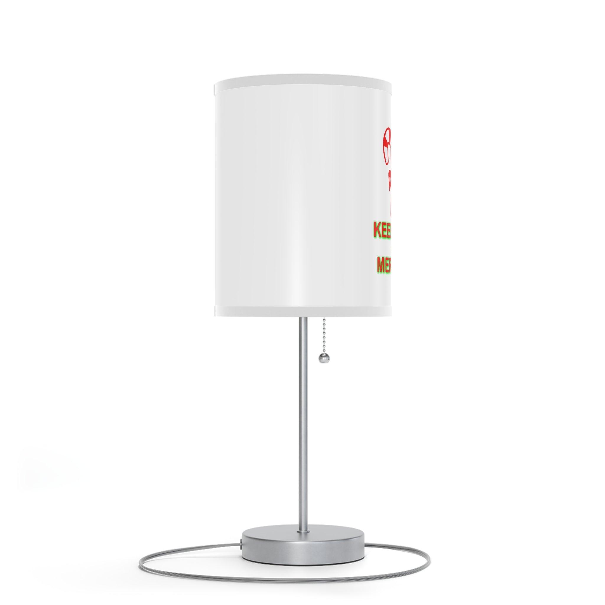 Keep Calm and Merry On - Lamp on a Stand