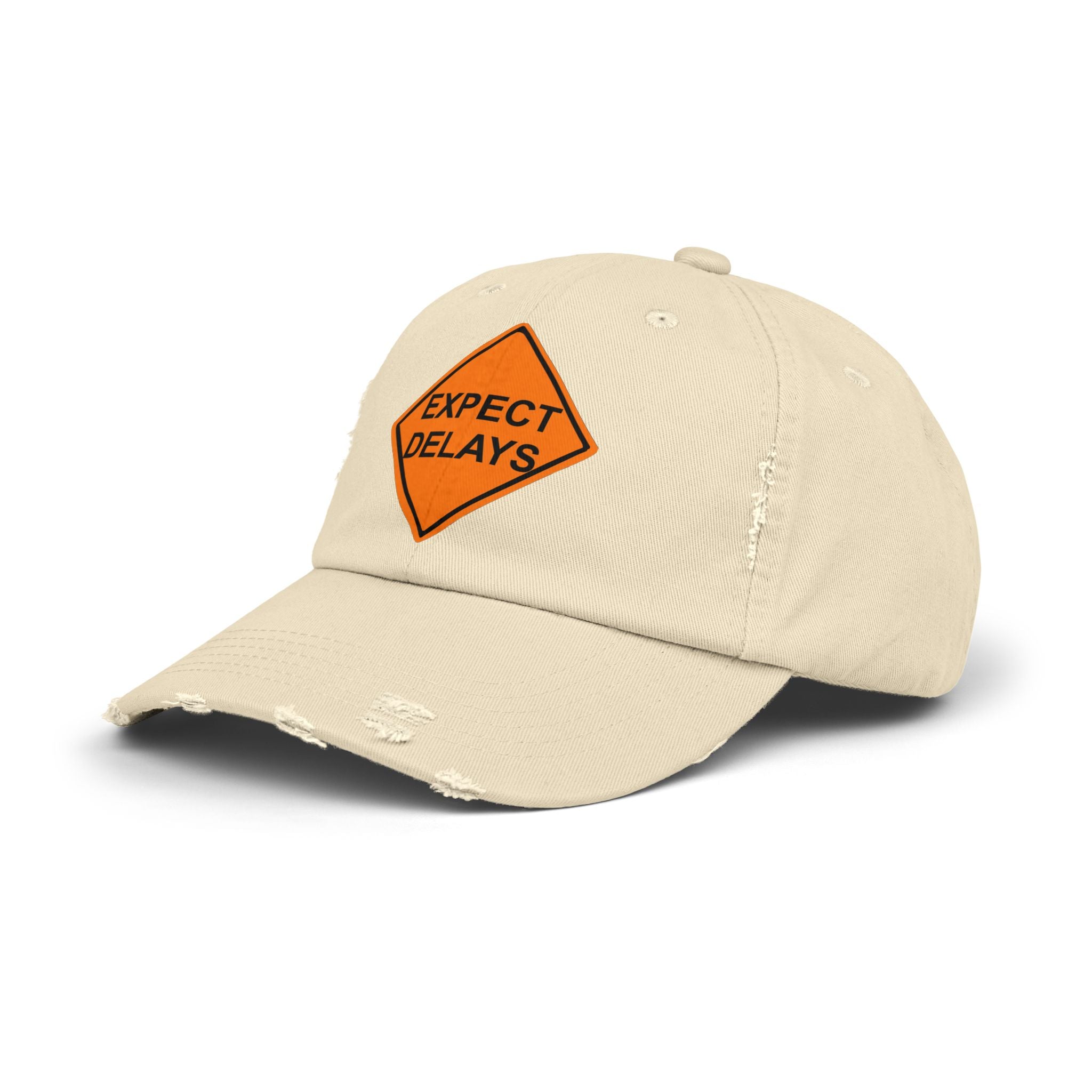 Expect Delays - Cotton Twill Distressed Baseball Cap