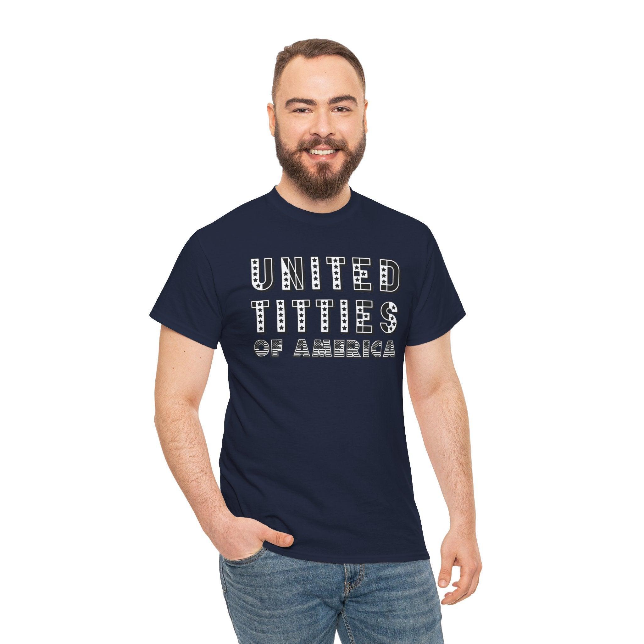 United Titties Of America - T-Shirt - Witty Twisters Fashions