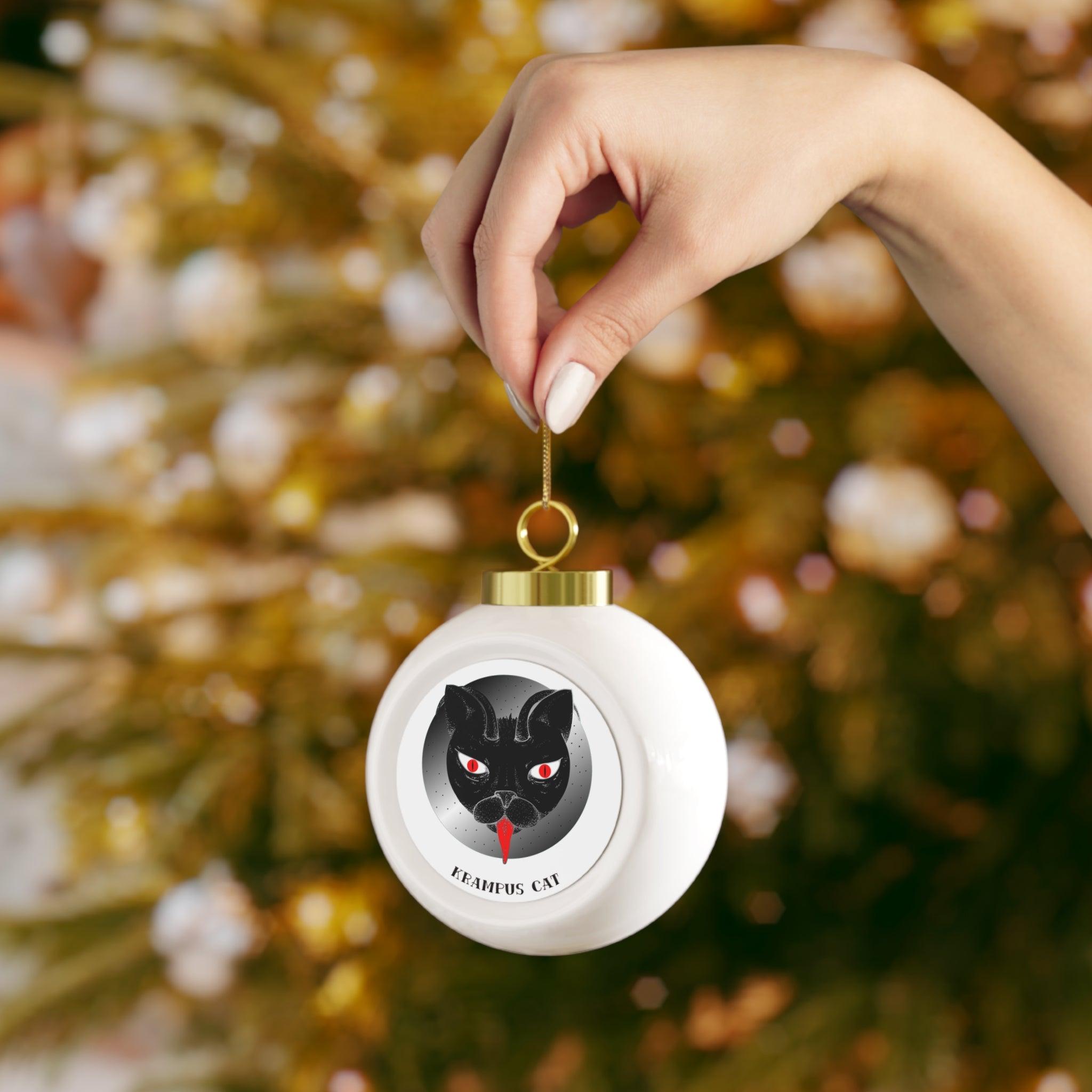 Krampus Cat - Christmas Ball Ornament