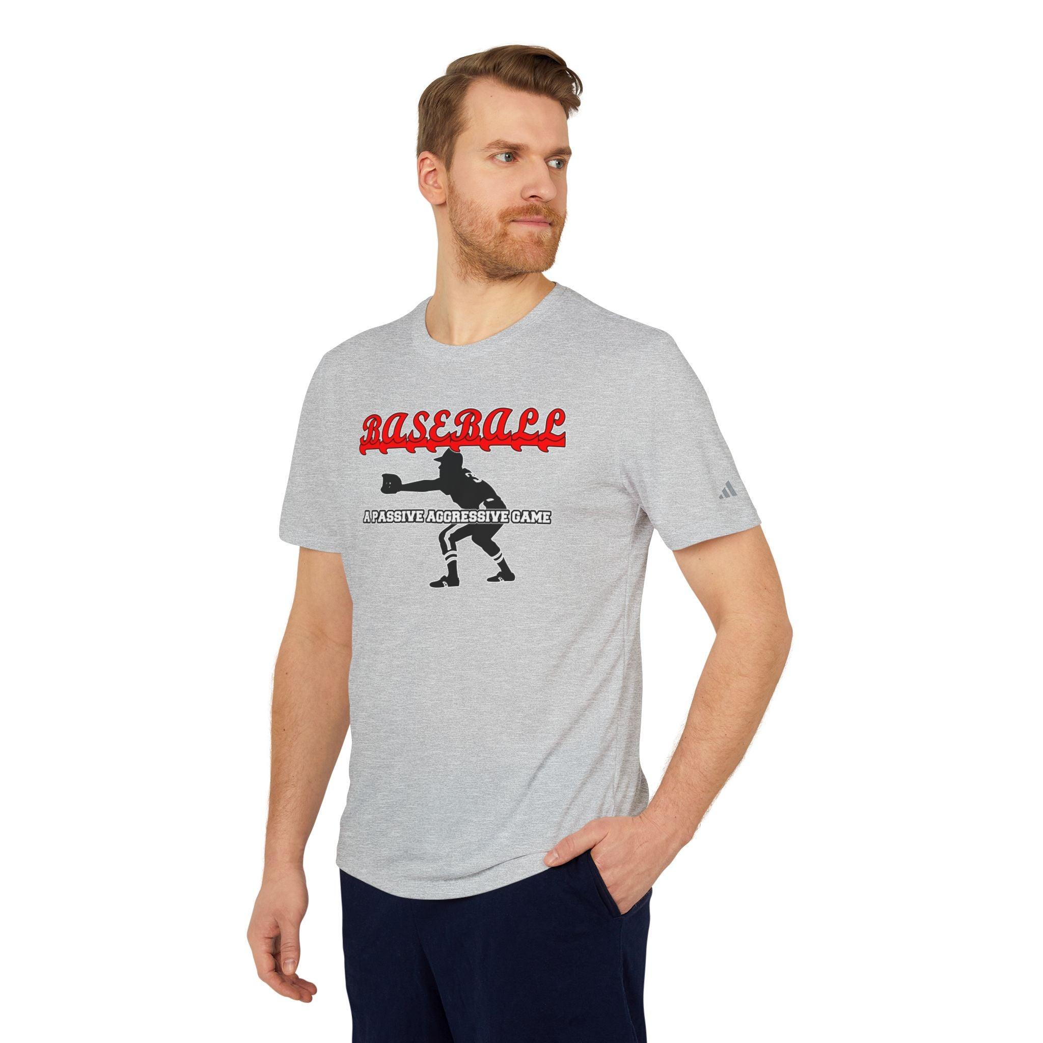 Baseball A passive aggressive game - adidas® Unisex Sport T-shirt