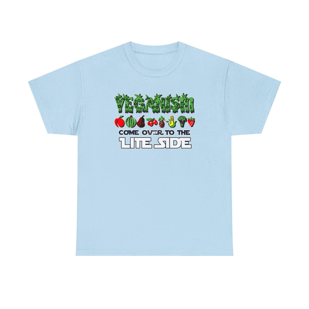 VEGANISM Come Over To The Lite Side - Witty Twisters T-Shirts