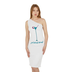 Girl Drink Drunk - Shoulder Dress - Witty Twisters Fashions