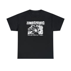 Zombiephobic Then gets bitten by a Vampire. - T-Shirt - Witty Twisters Fashions