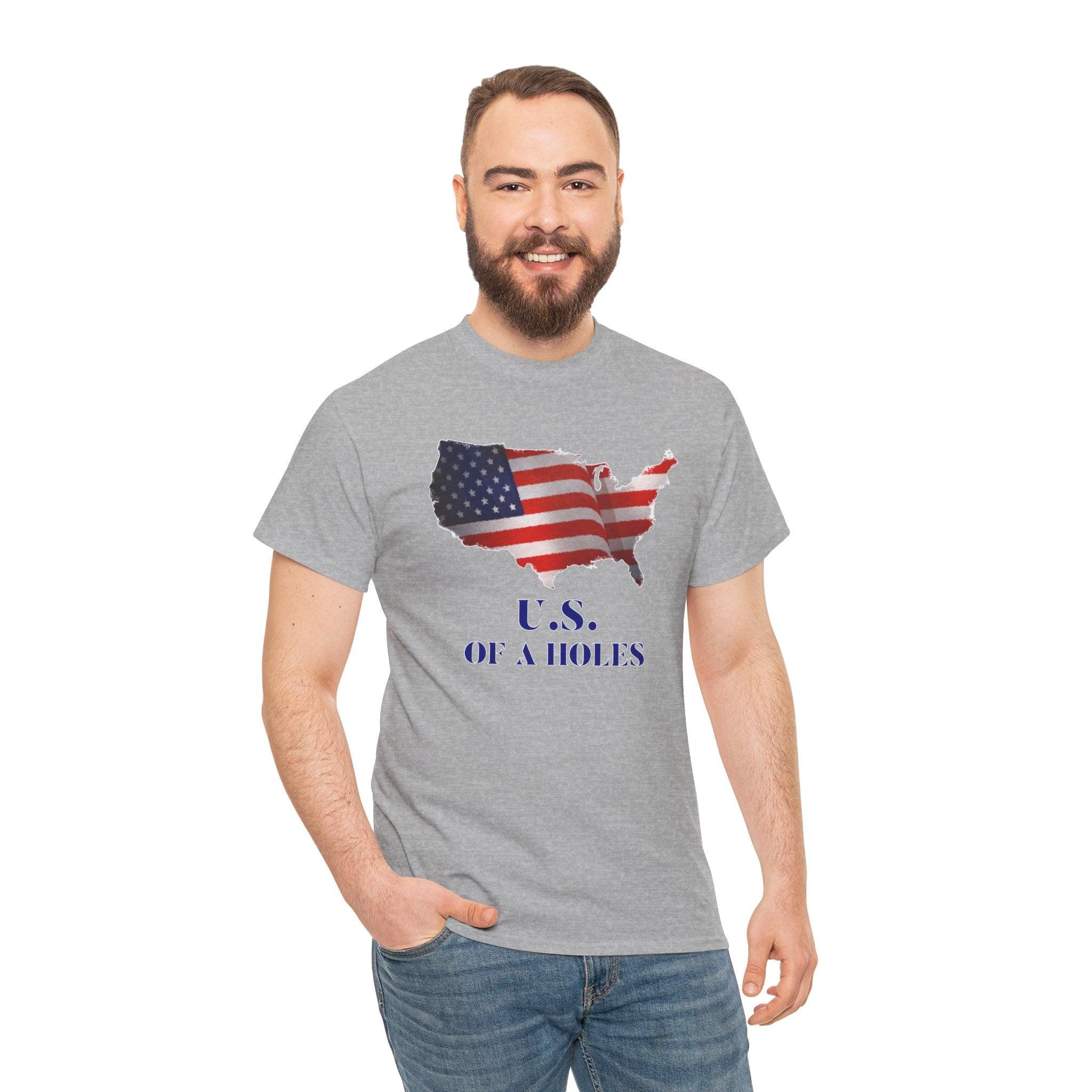 US of A holes - T-Shirt - Witty Twisters Fashions