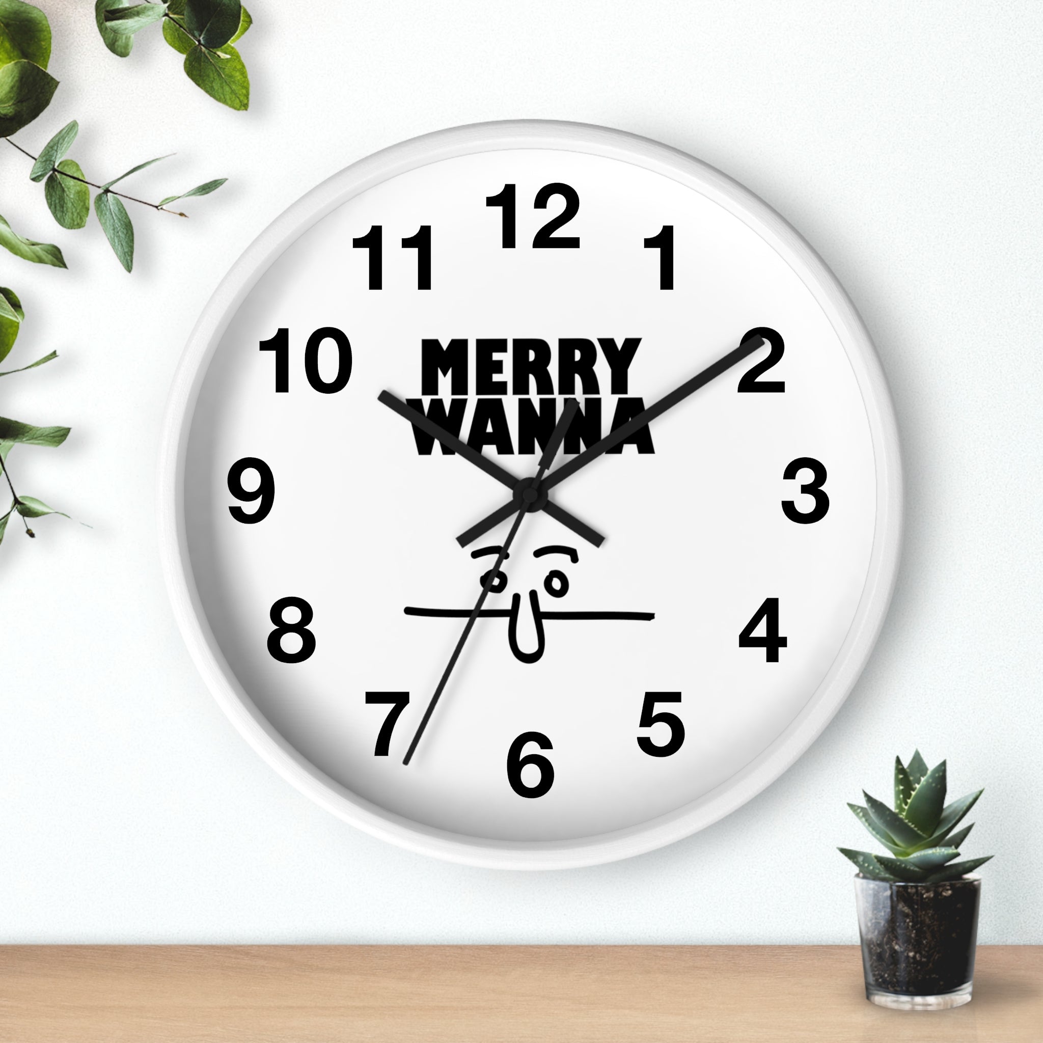 Merry Wanna - Wall Clock