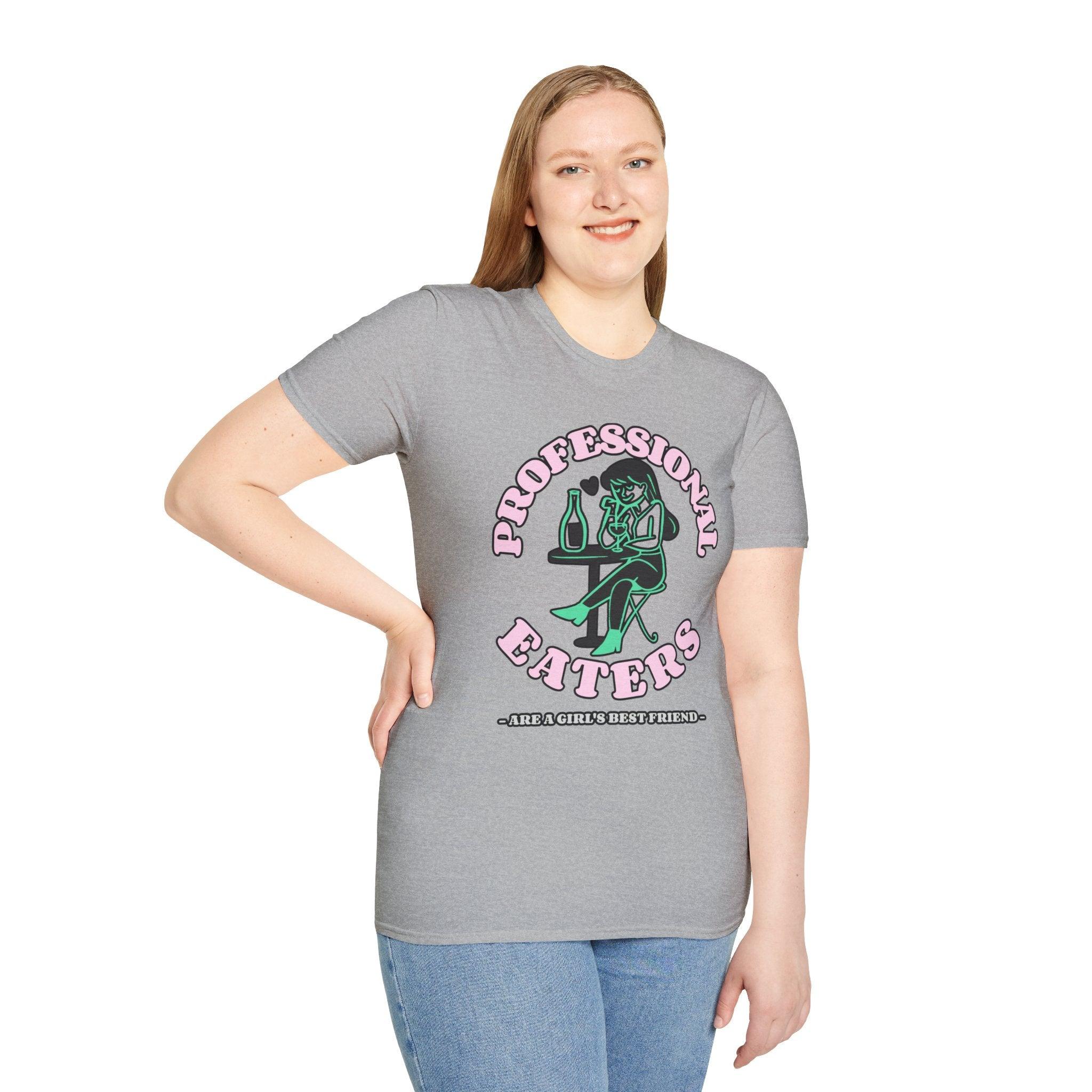 Professional eaters are a girl's best friend - Softstyle T-shirt - Witty Twisters Fashions