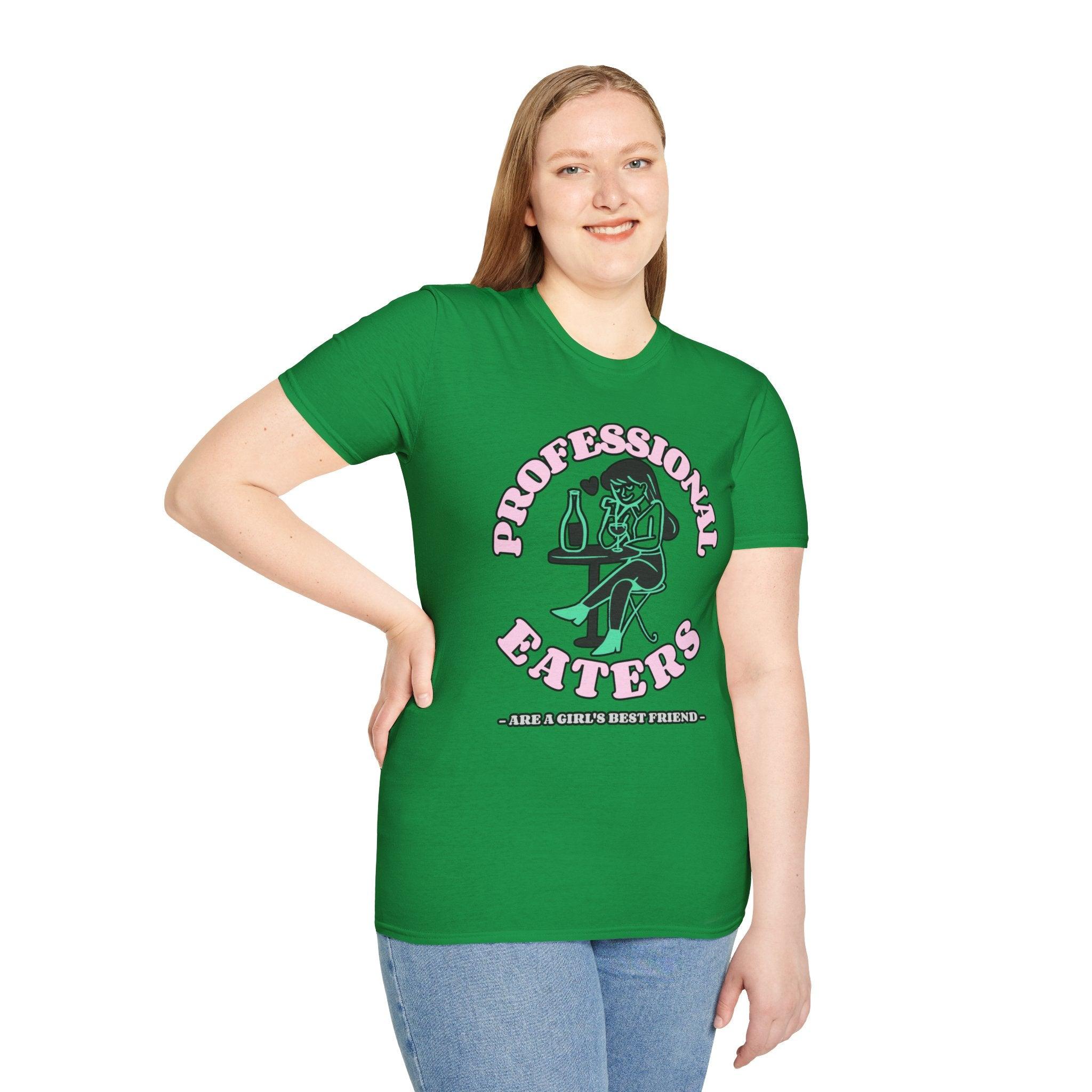 Professional eaters are a girl's best friend - Softstyle T-shirt - Witty Twisters Fashions