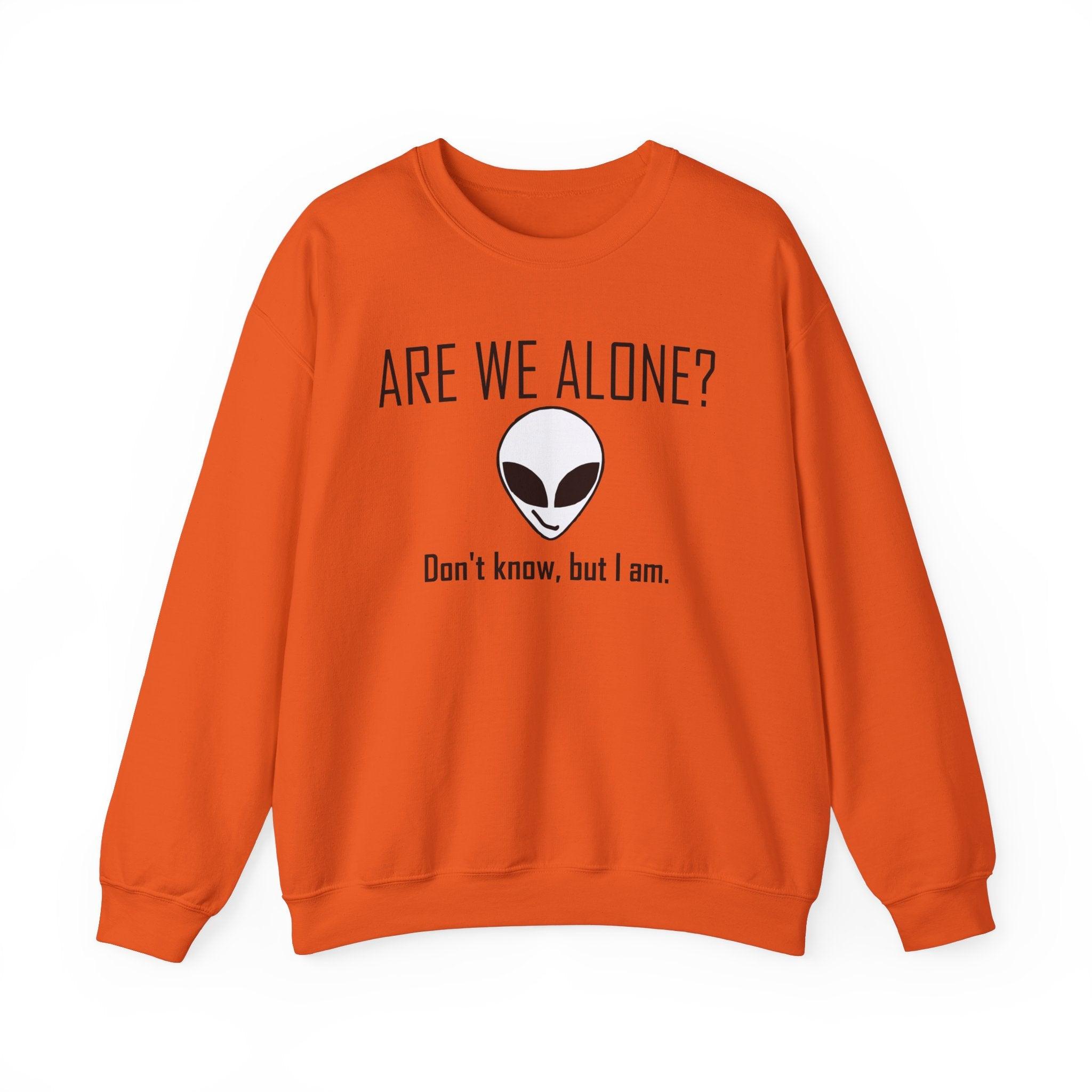 Are We Alone? Don't Know, But I Am. - Sweatshirt - Witty Twisters Fashions