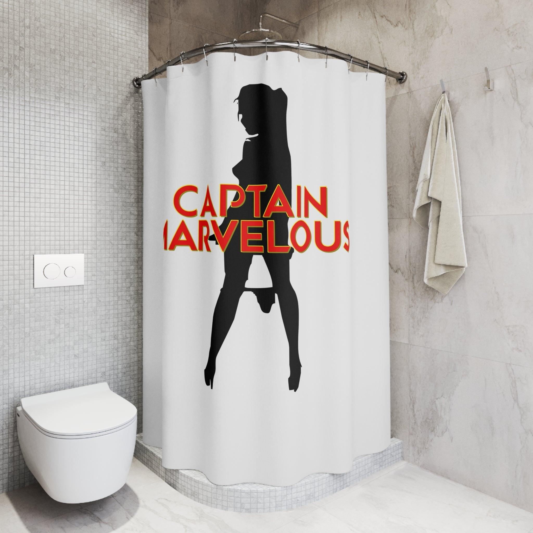 Captain Marvelous - Shower Curtains - Witty Twisters Fashions