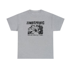 Zombiephobic Then gets bitten by a Vampire. - T-Shirt - Witty Twisters Fashions