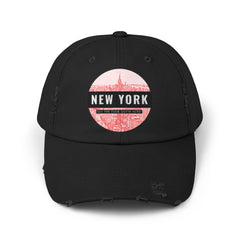 New York Get The Fuck Outta Here! - Cotton Twill Distressed Baseball Cap