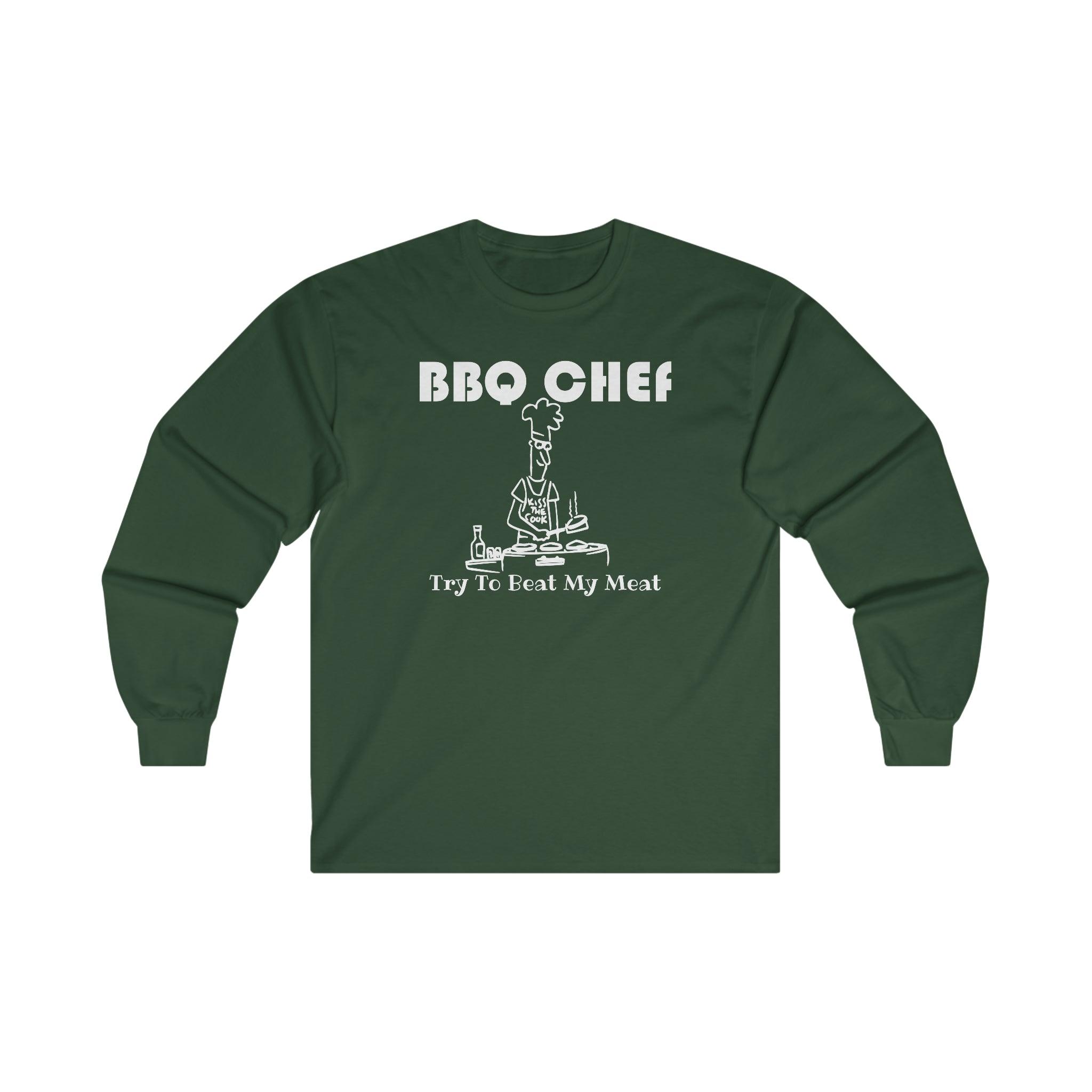 BBQ Chef Try To Beat My Meat - Long-Sleeve Tee - Witty Twisters Fashions