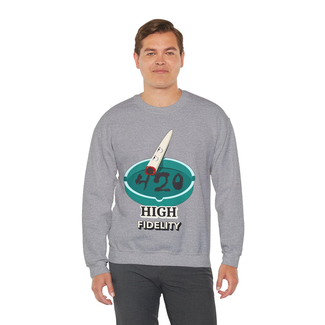 420 High Fidelity (Sweatshirt) - Witty Twisters T-Shirts