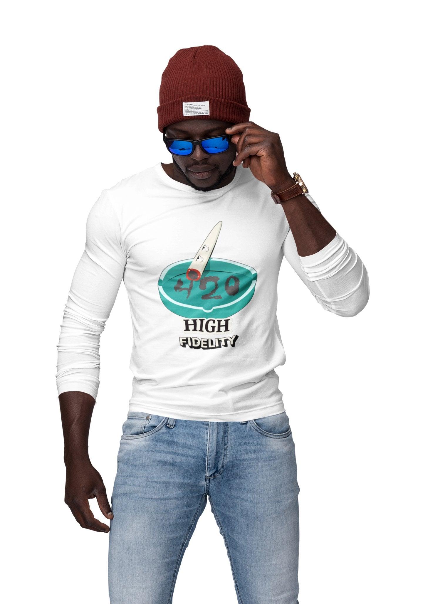 420 High Fidelity - Long-Sleeve Tee - Witty Twisters Fashions