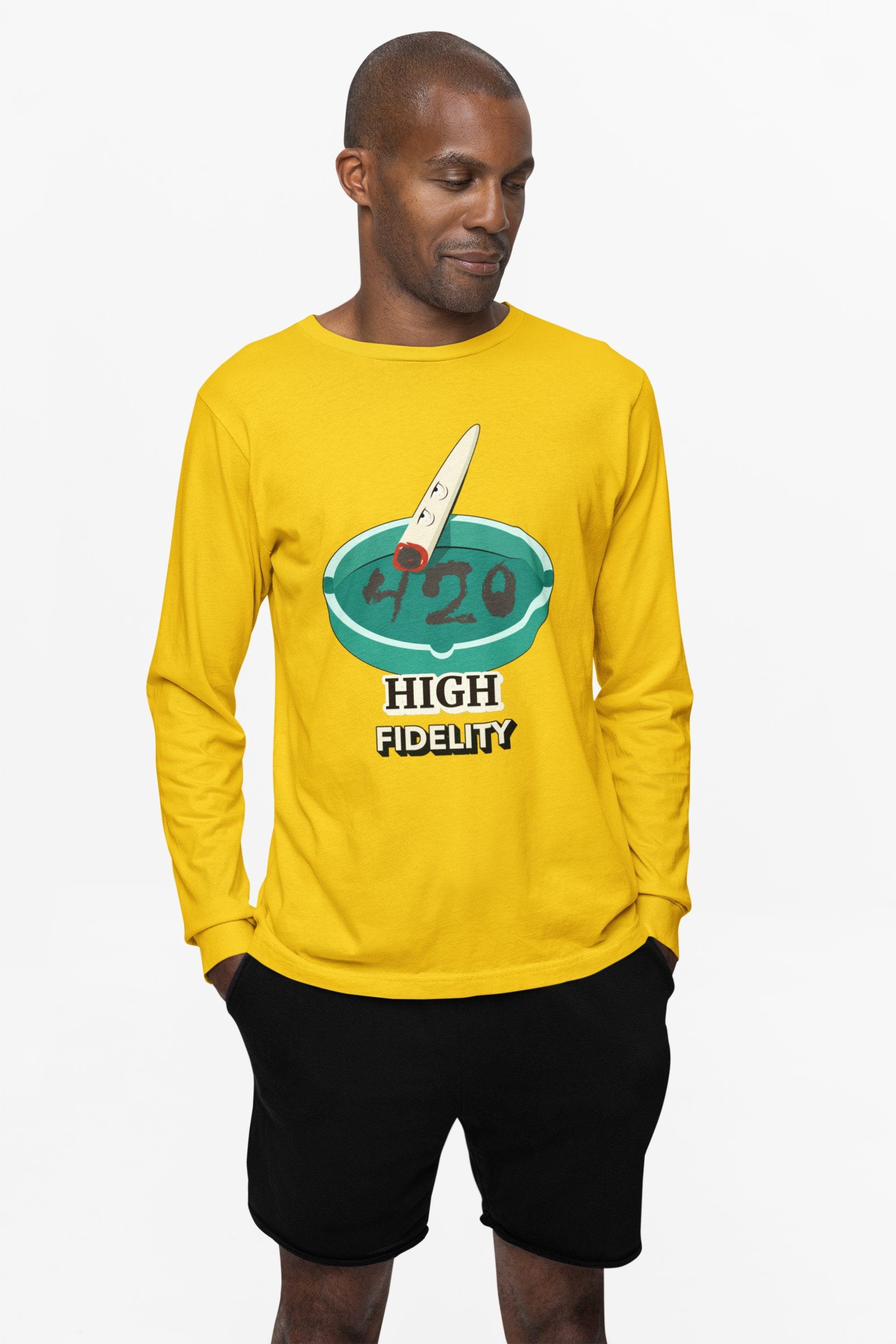 420 High Fidelity - Long-Sleeve Tee - Witty Twisters Fashions