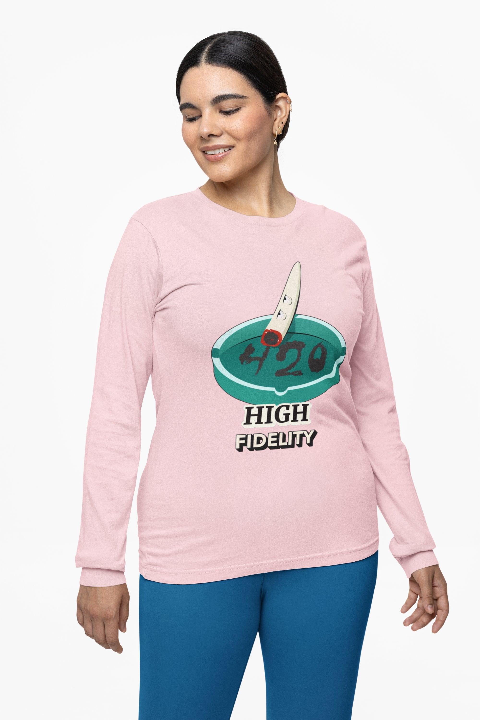 420 High Fidelity - Long-Sleeve Tee - Witty Twisters Fashions