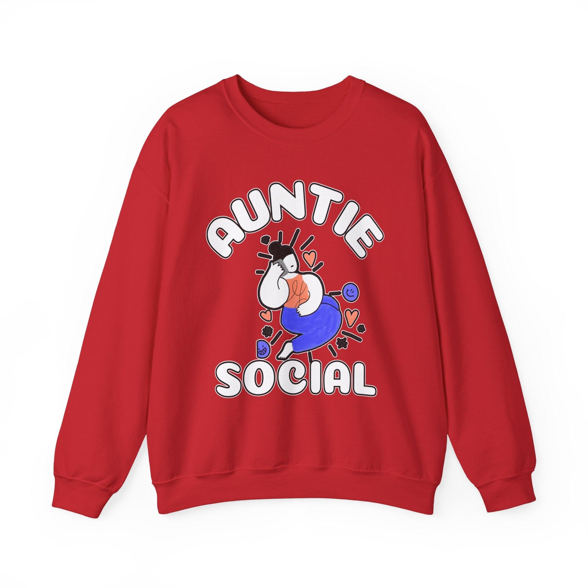 Auntie Social - Sweatshirt - Witty Twisters Fashions