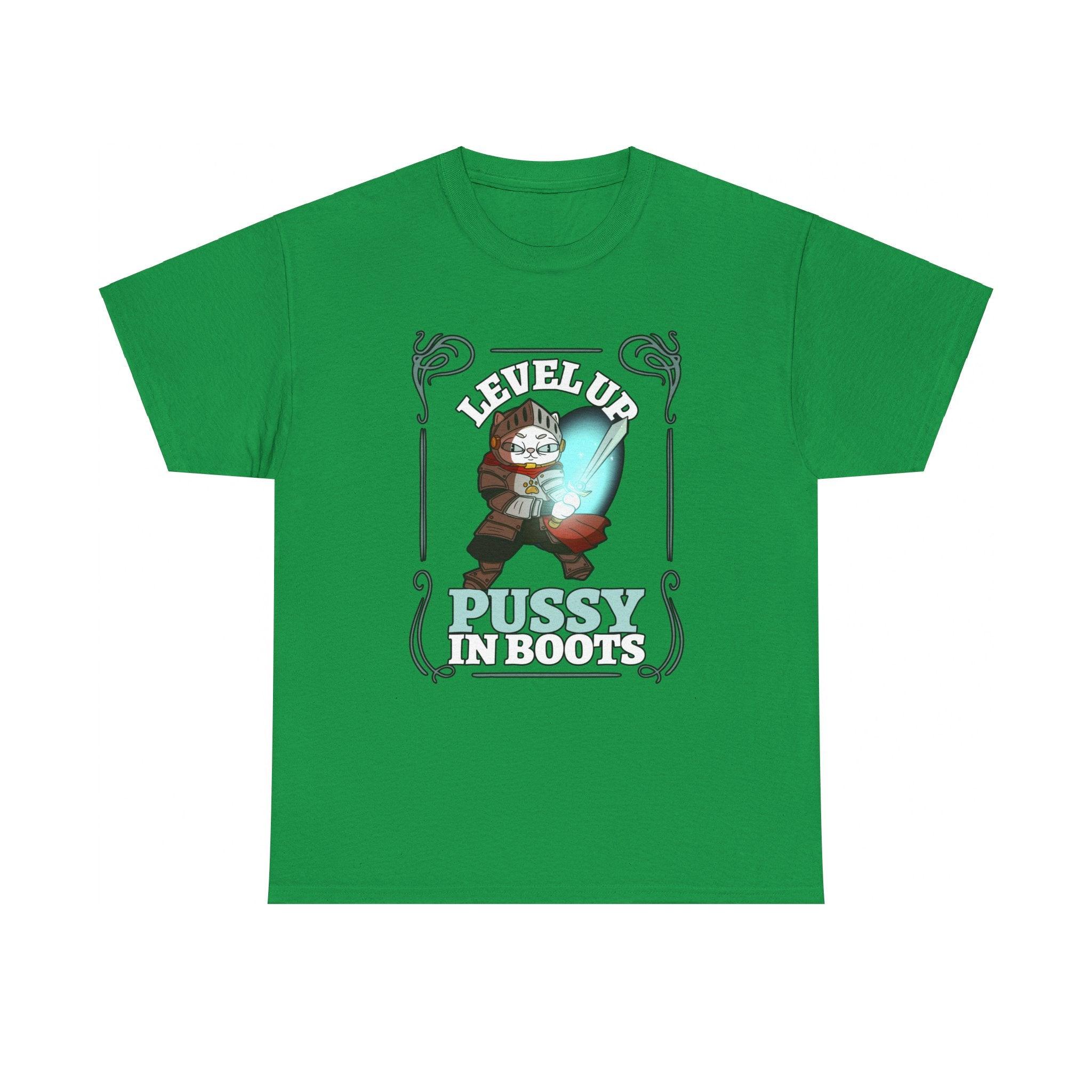 Level Up Pussy In Boots - T-Shirt - Witty Twisters Fashions