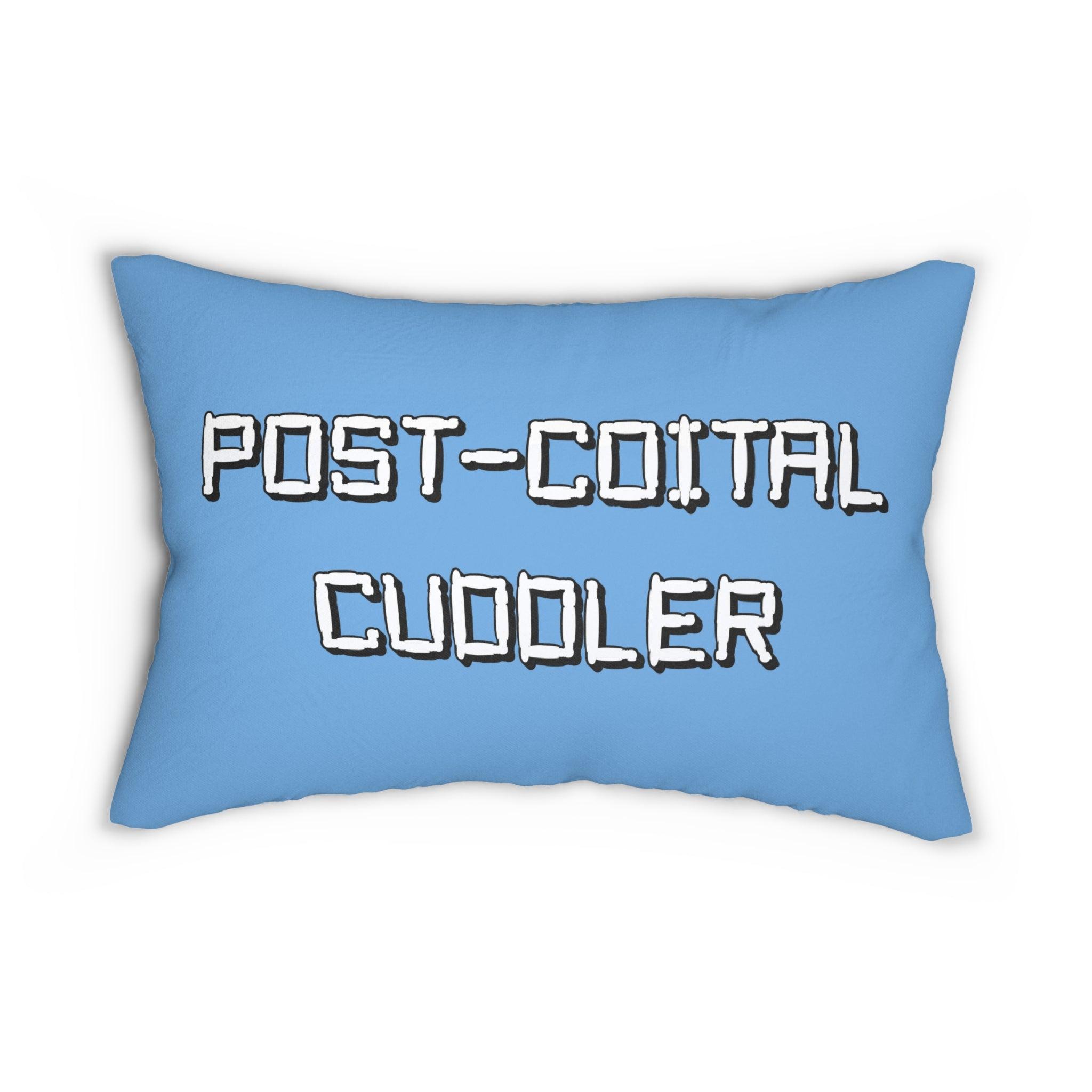 Post-Coital Cuddler - Spun Polyester Lumbar Pillow - Witty Twisters Fashions