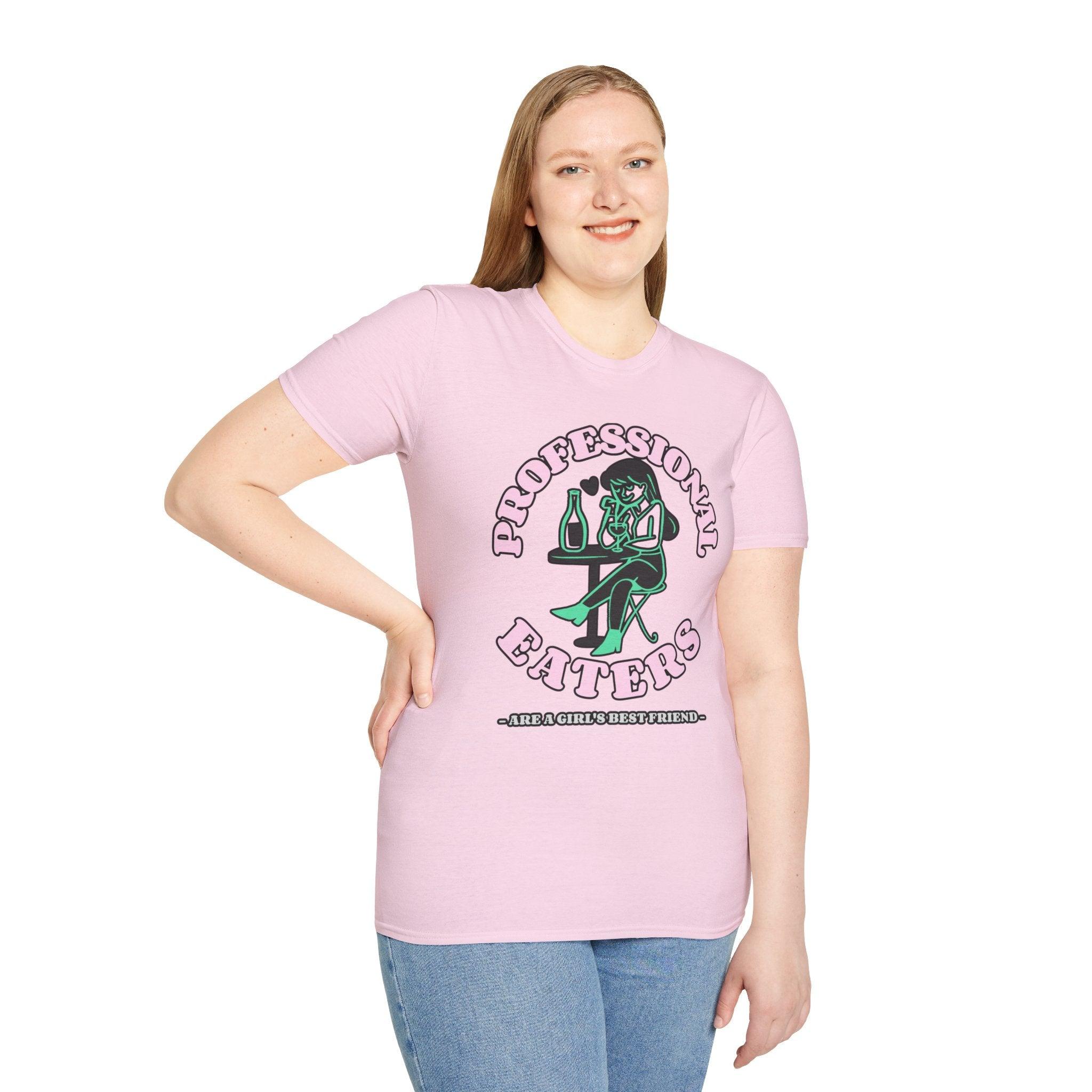 Professional eaters are a girl's best friend - Softstyle T-shirt - Witty Twisters Fashions