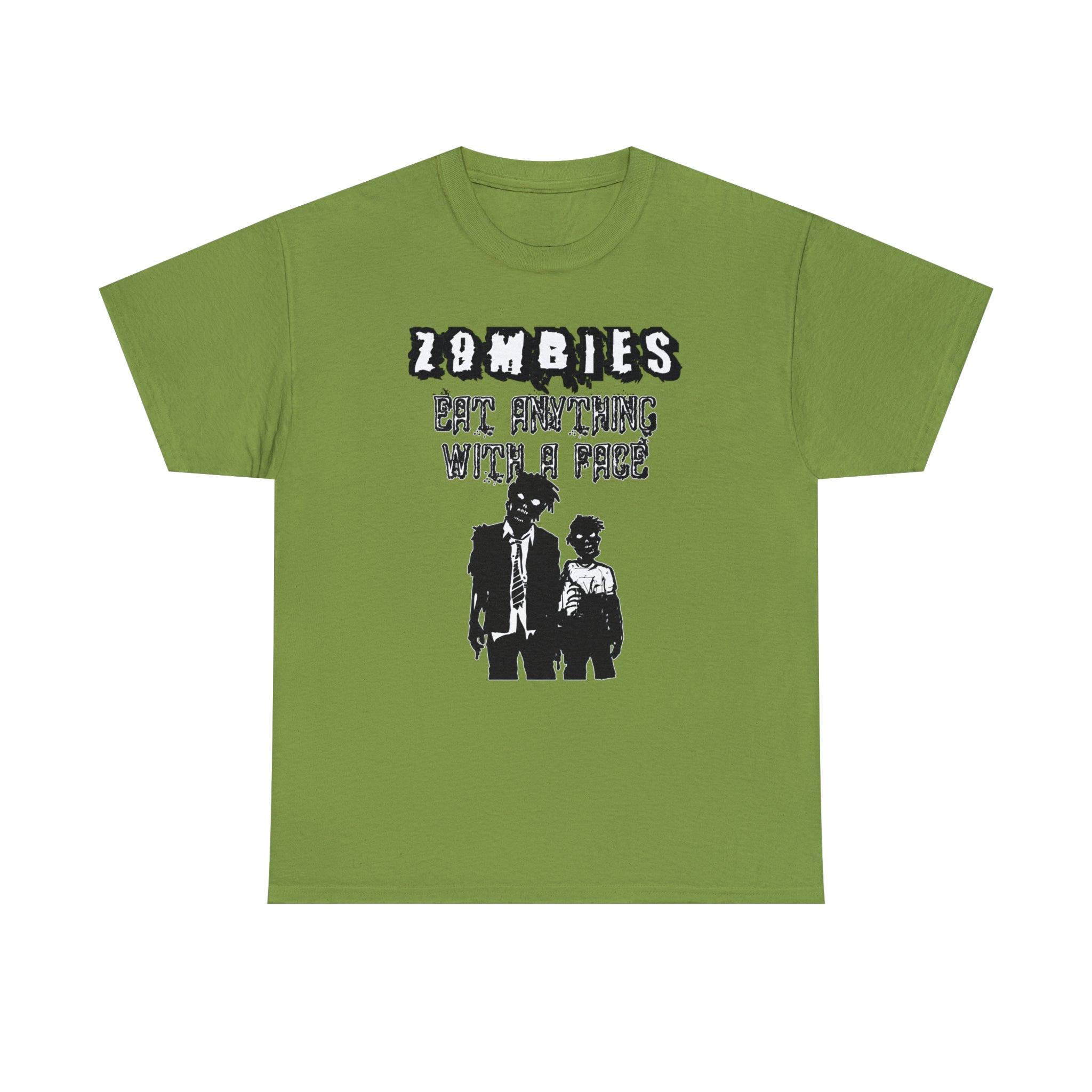 Zombies Eat Anything With A Face - T-Shirt - Witty Twisters Fashions