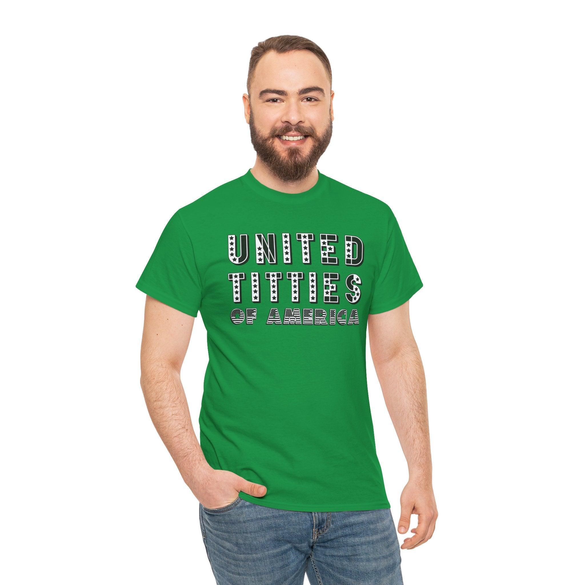 United Titties Of America - T-Shirt - Witty Twisters Fashions