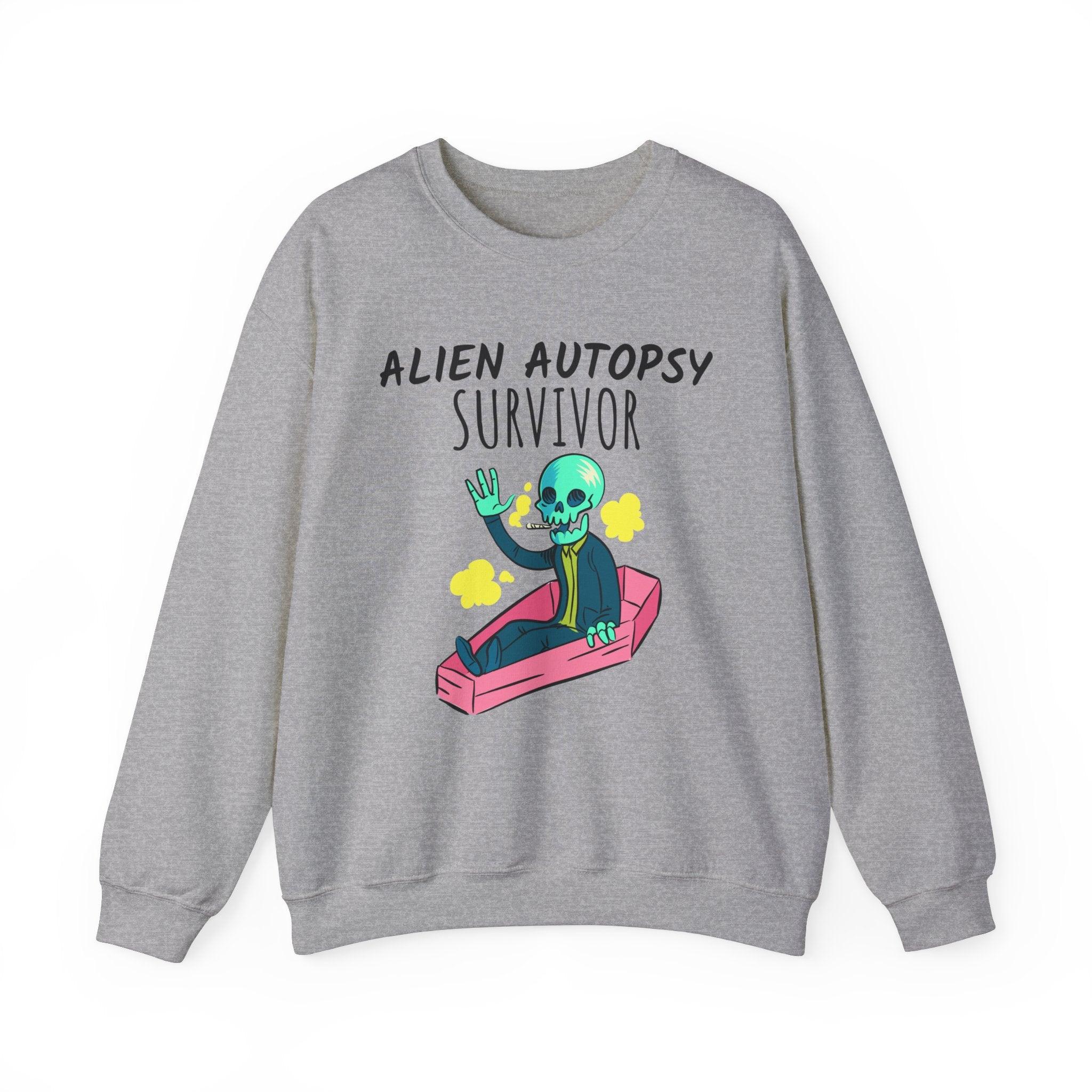 Alien Autopsy Survivor - Sweatshirt - Witty Twisters T-Shirts