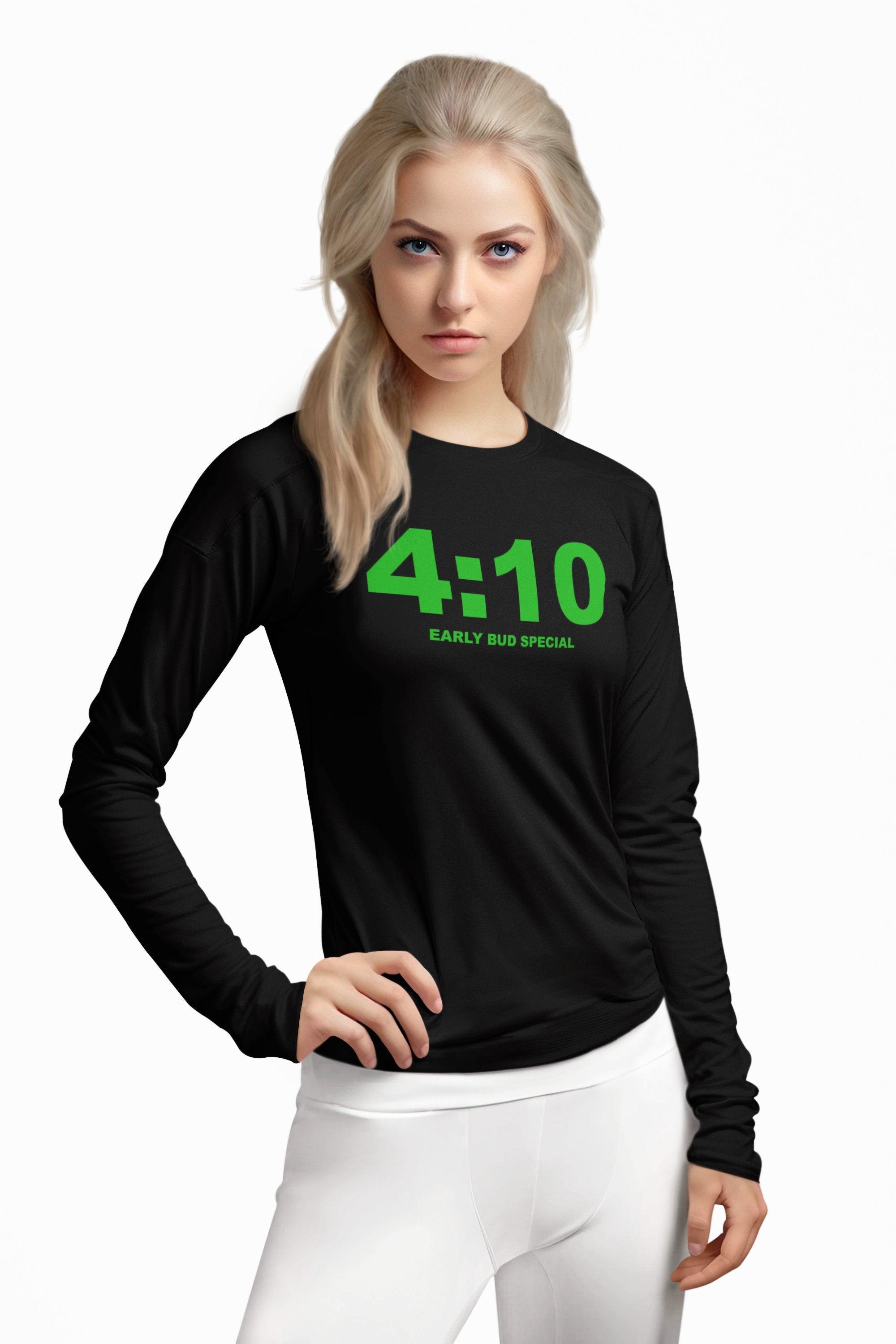 4:10 Early Bud Special - Long-Sleeve Tee - Witty Twisters Fashions