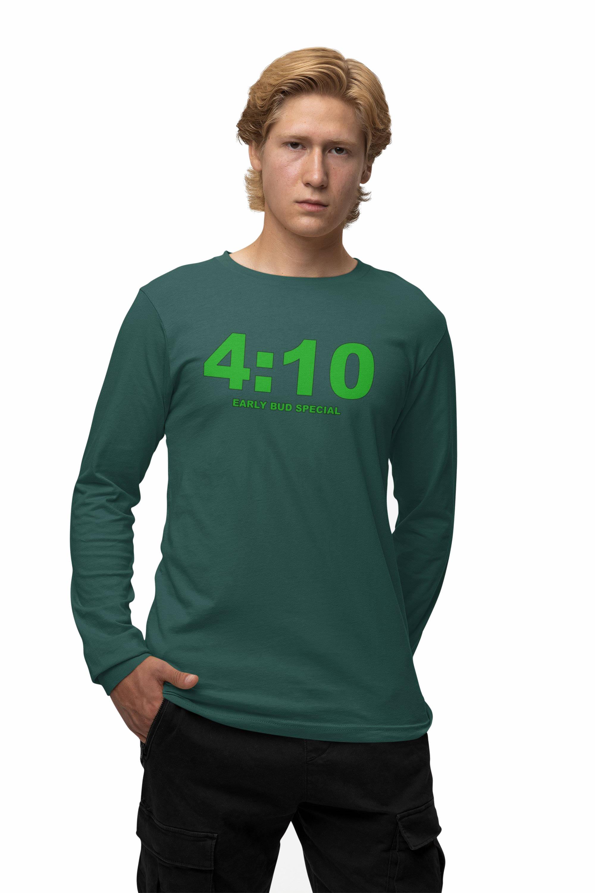 4:10 Early Bud Special - Long-Sleeve Tee - Witty Twisters Fashions