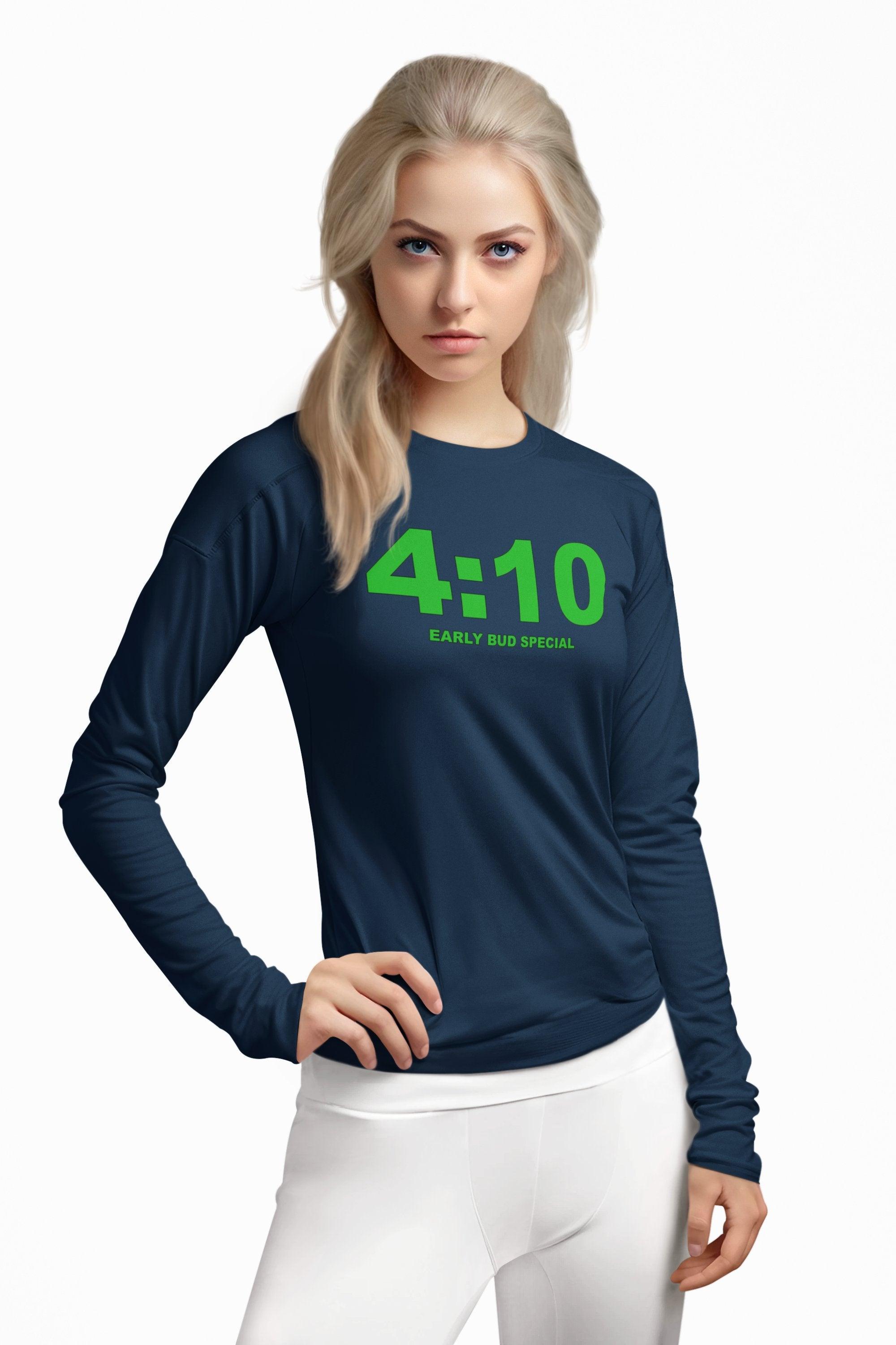 4:10 Early Bud Special - Long-Sleeve Tee - Witty Twisters Fashions