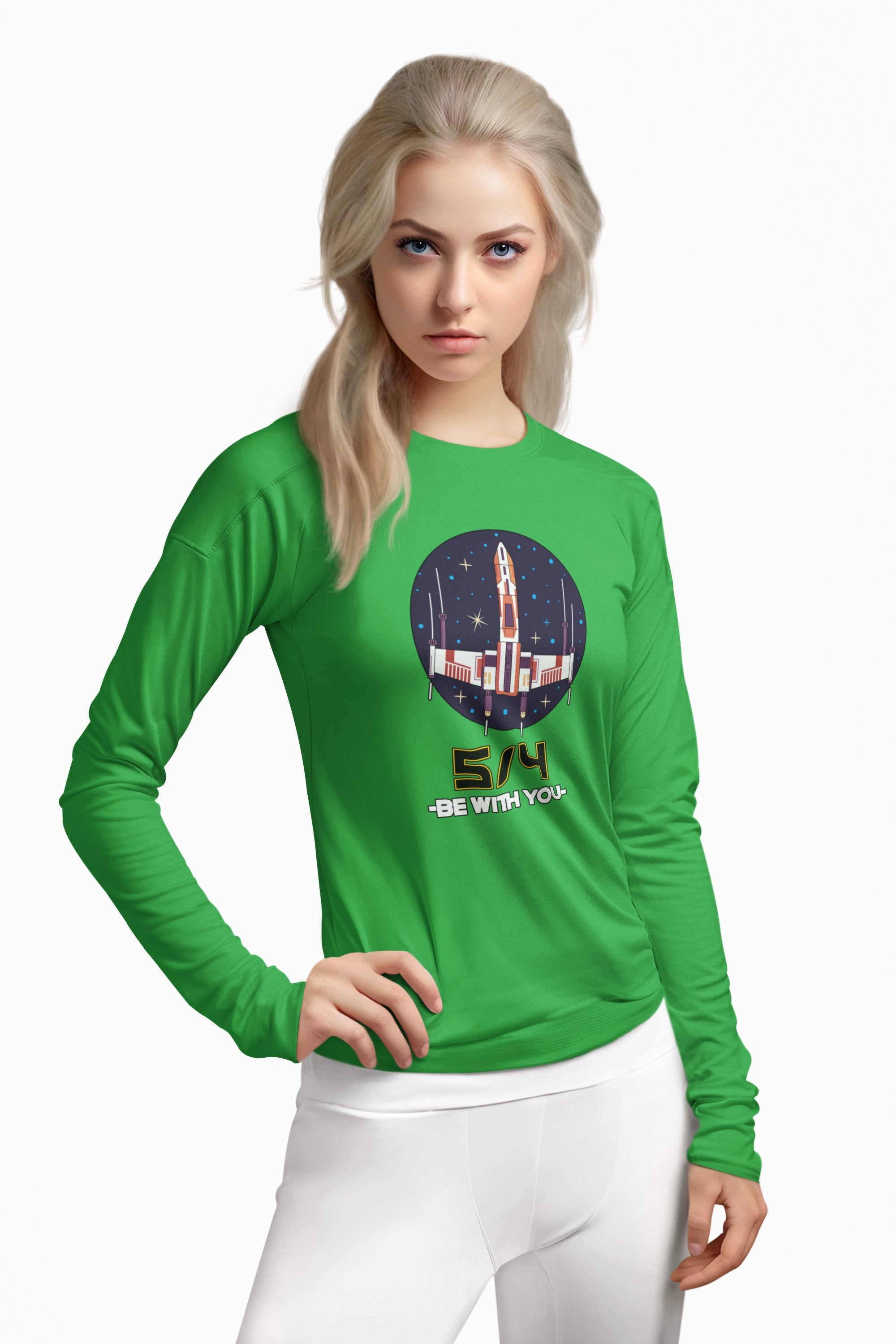 5/4 be with you - Star Wars Day - Long-Sleeve Tee - Witty Twisters Fashions