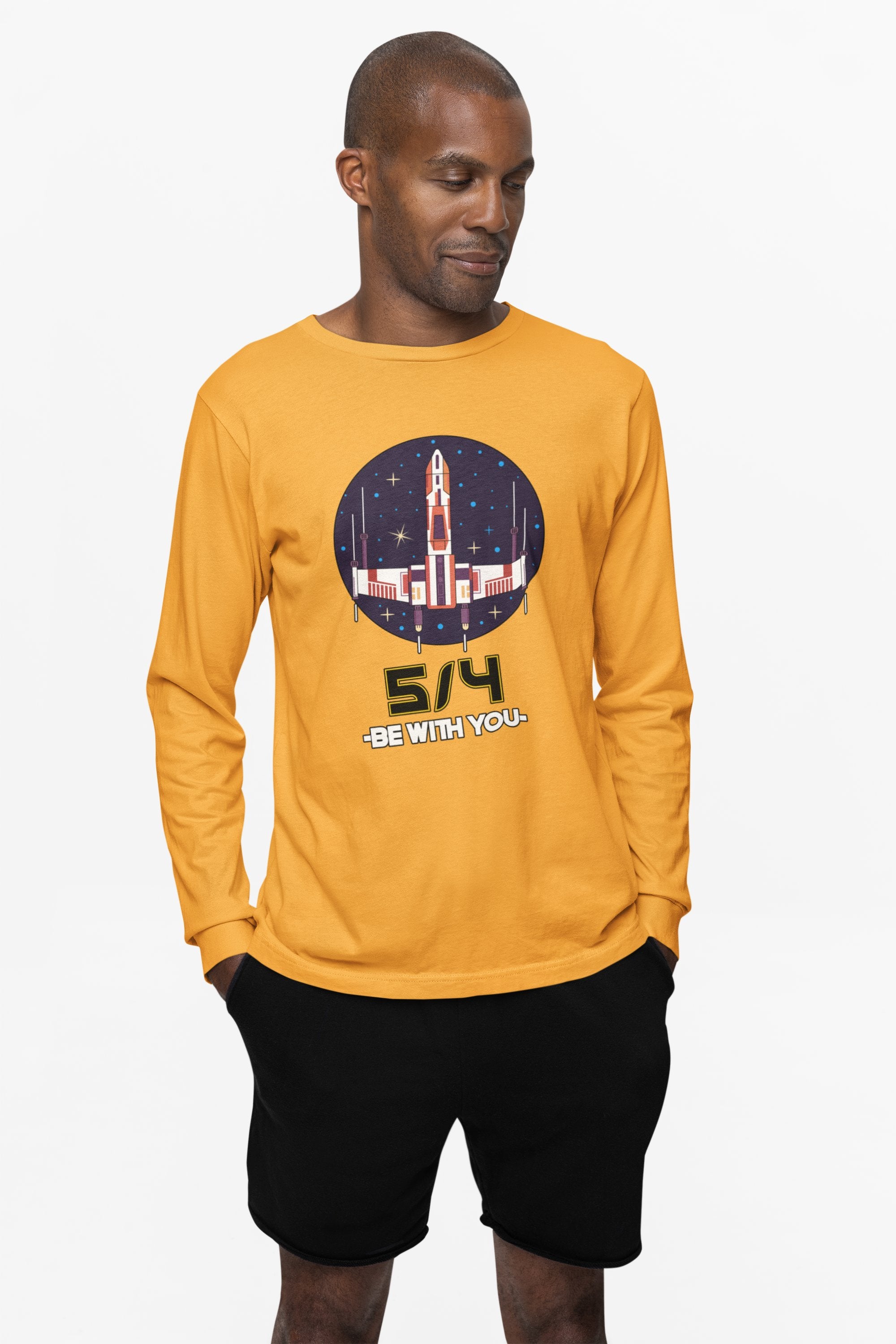 5/4 be with you - Star Wars Day - Long-Sleeve Tee