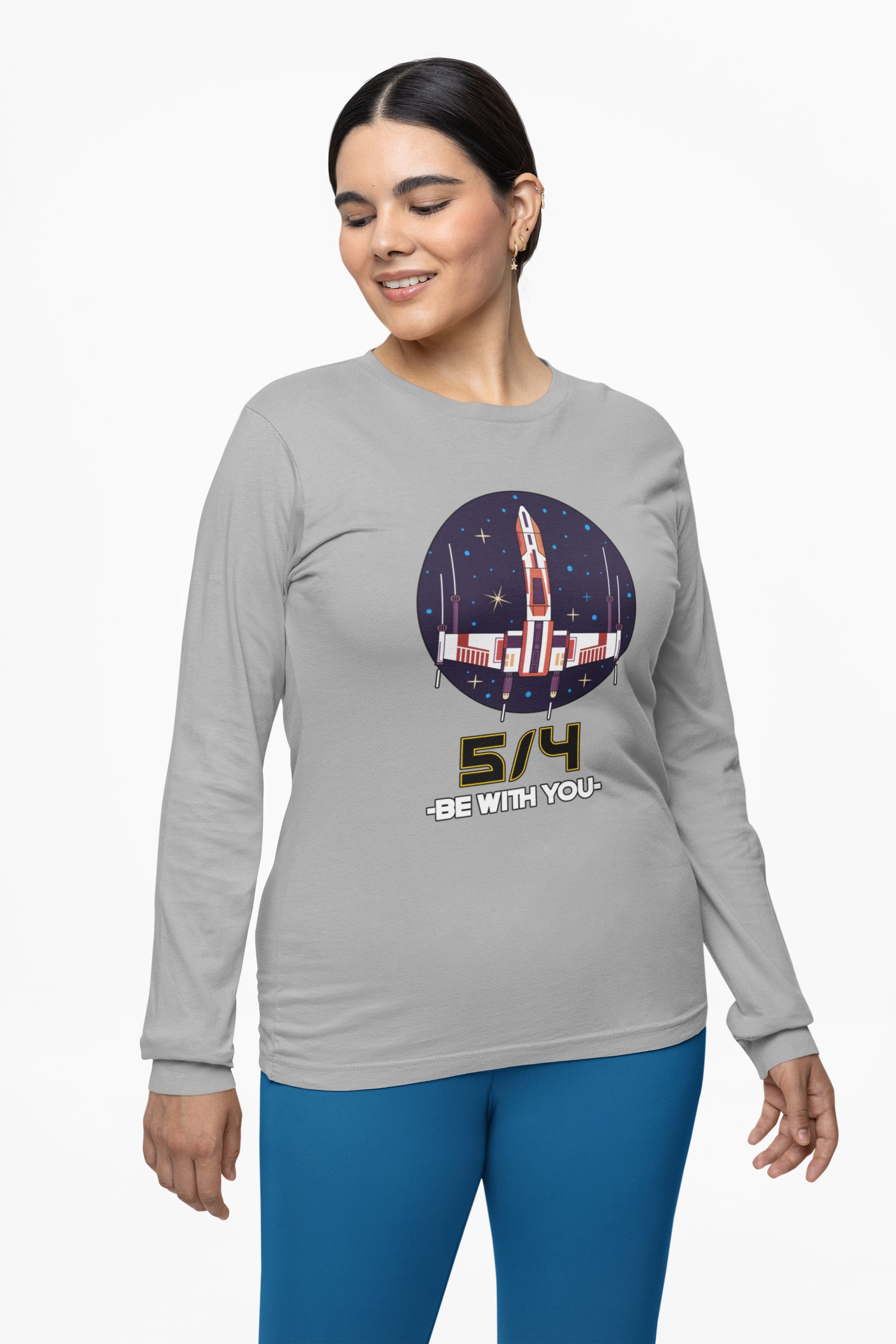 5/4 be with you - Star Wars Day - Long-Sleeve Tee - Witty Twisters Fashions