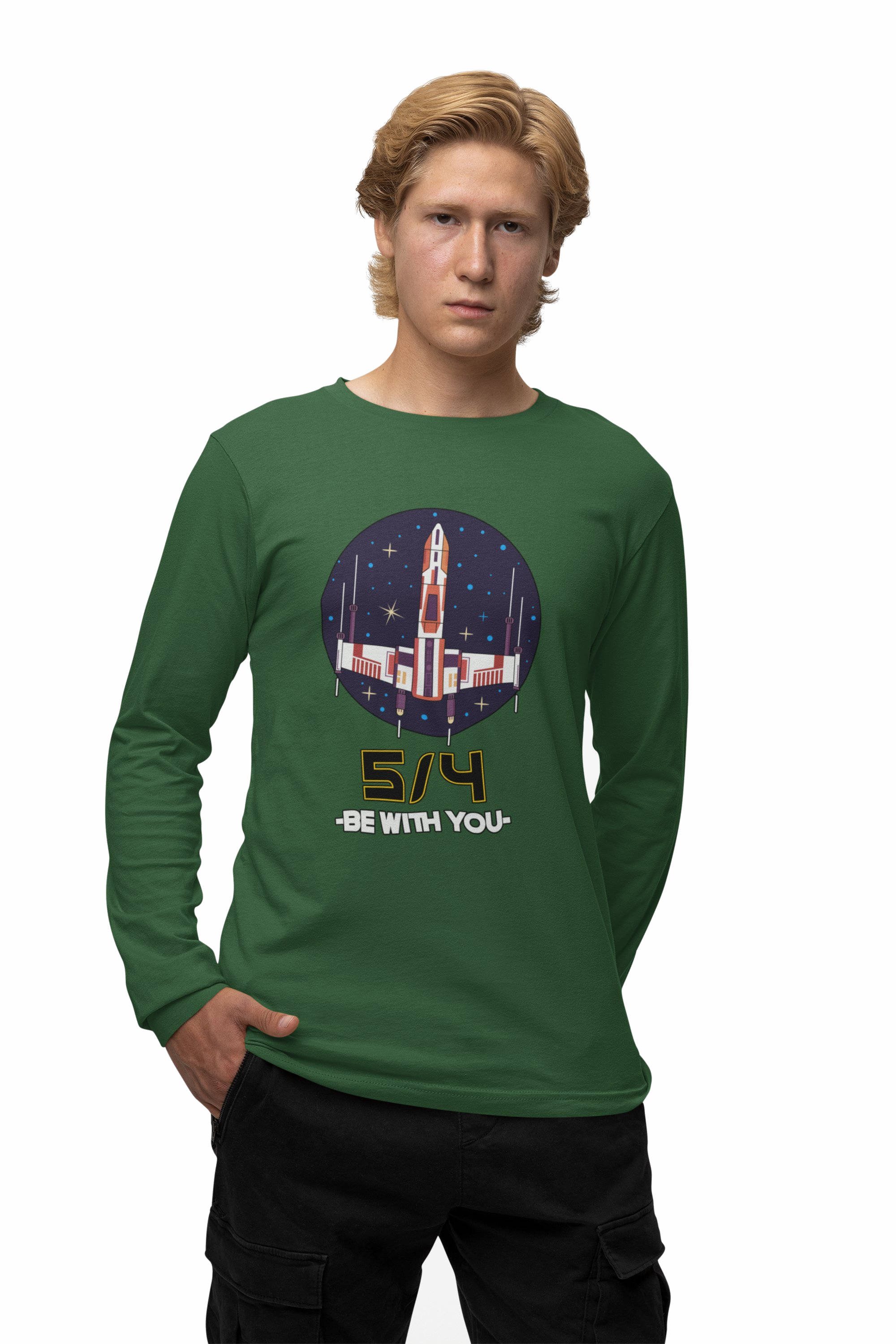 5/4 be with you - Star Wars Day - Long-Sleeve Tee - Witty Twisters Fashions