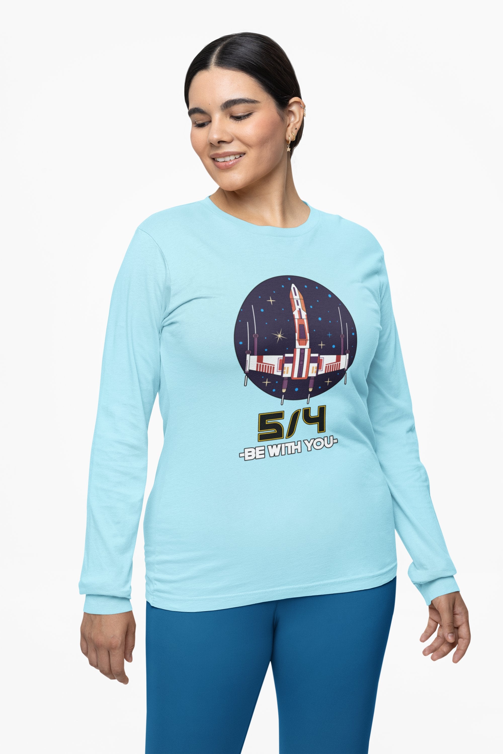 5/4 be with you - Star Wars Day - Long-Sleeve Tee - Witty Twisters Fashions