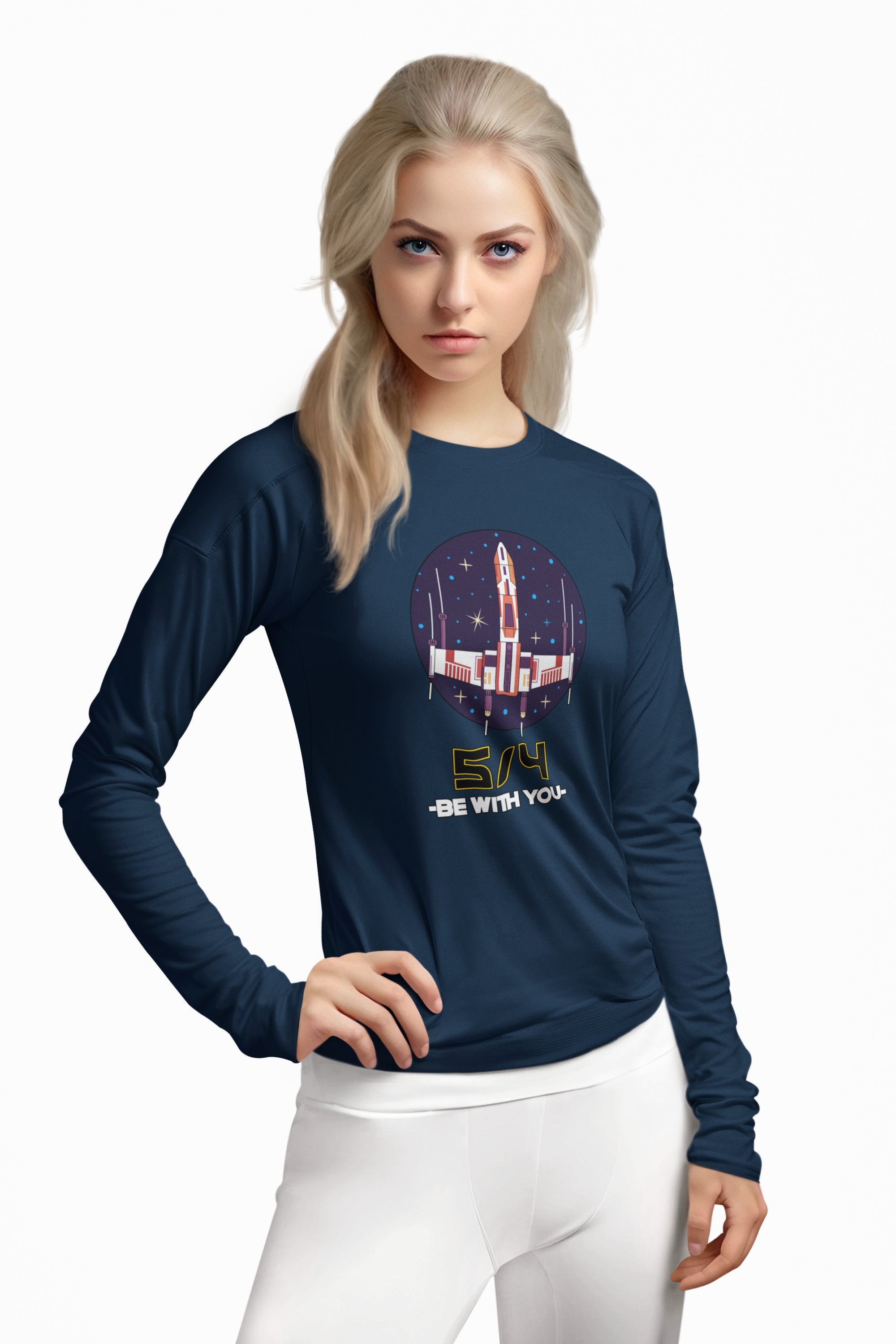 5/4 be with you - Star Wars Day - Long-Sleeve Tee