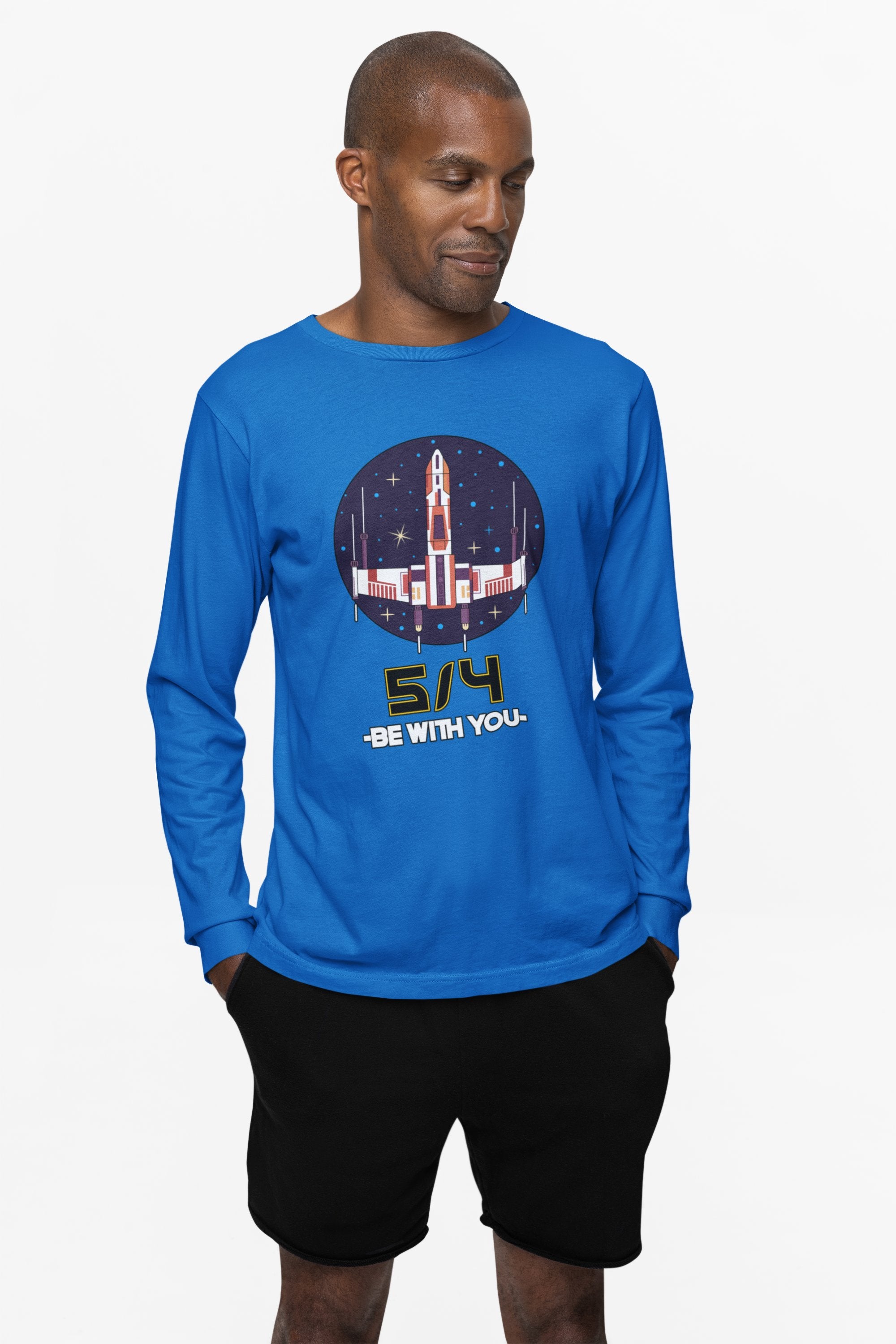 5/4 be with you - Star Wars Day - Long-Sleeve Tee - Witty Twisters Fashions