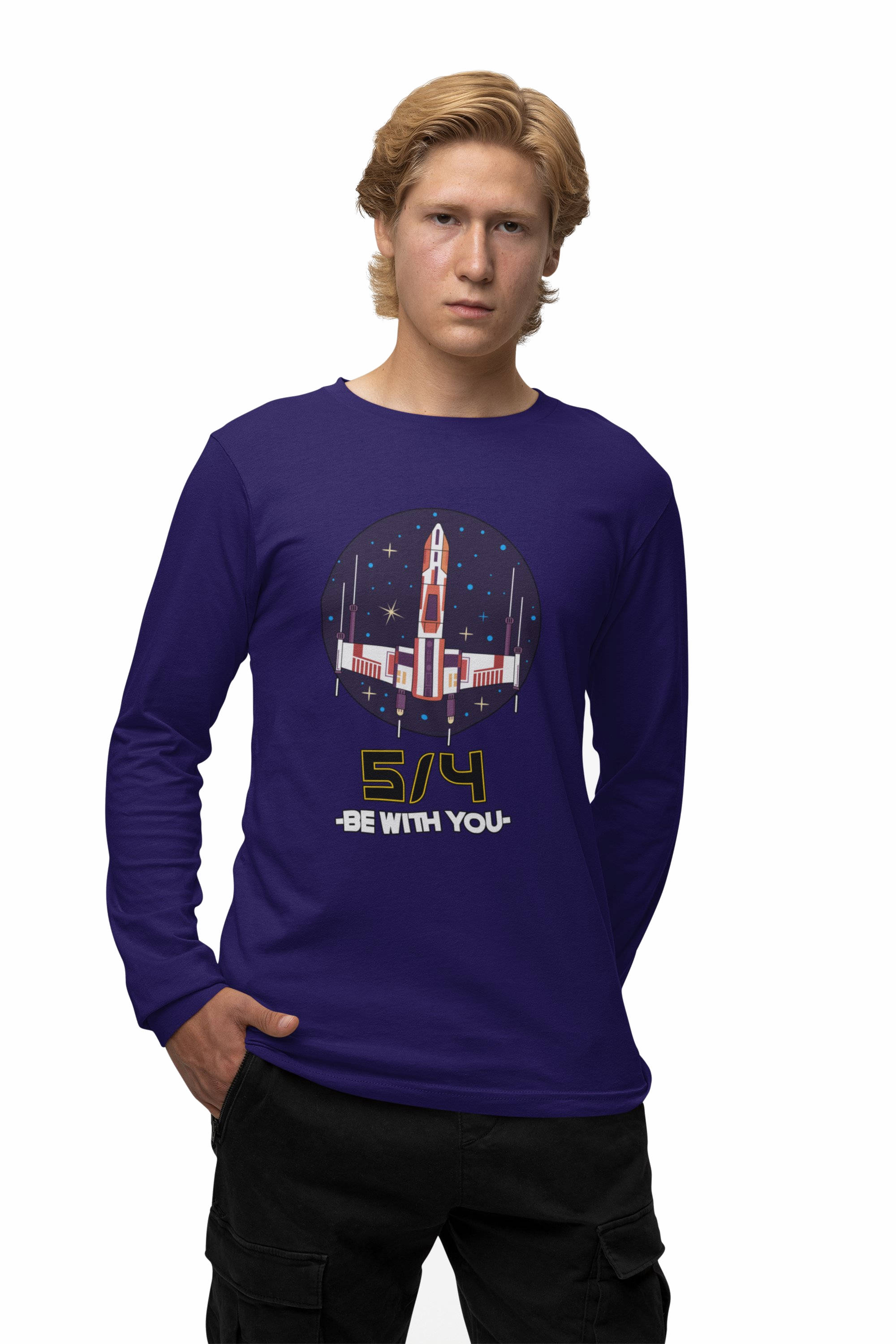 5/4 be with you - Star Wars Day - Long-Sleeve Tee - Witty Twisters Fashions