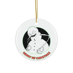 Merry MF Christmas - Ceramic Ornaments