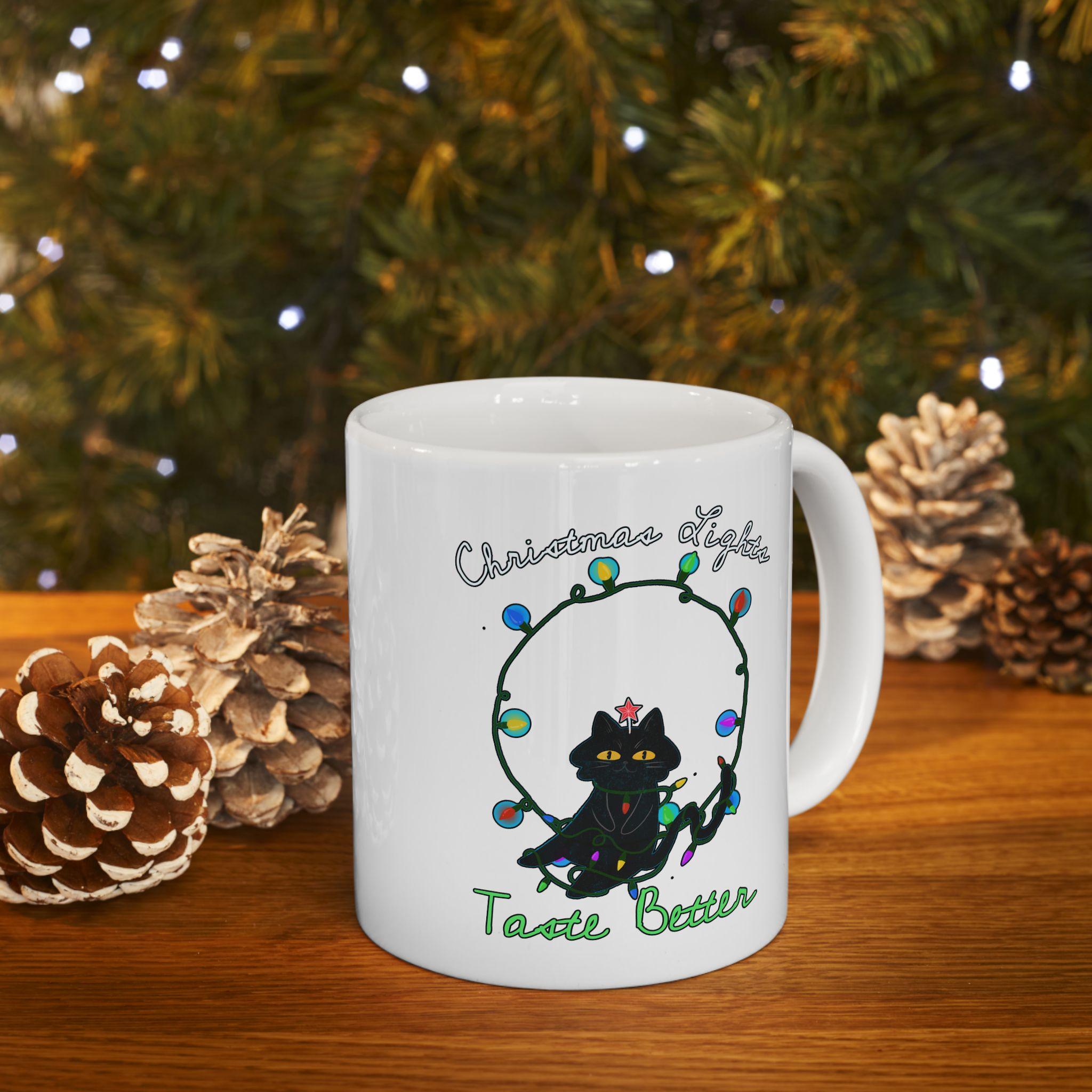 Christmas Lights Taste Better - Ceramic Coffee Mug 11oz, 15oz