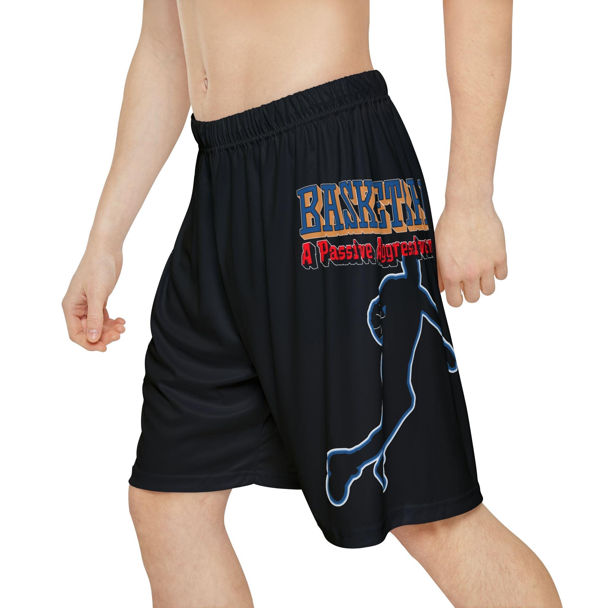 Basketball A Passive Aggressive Game - Men’s Sports Shorts - Witty Twisters Fashions