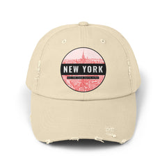 New York Get The Fuck Outta Here! - Cotton Twill Distressed Baseball Cap