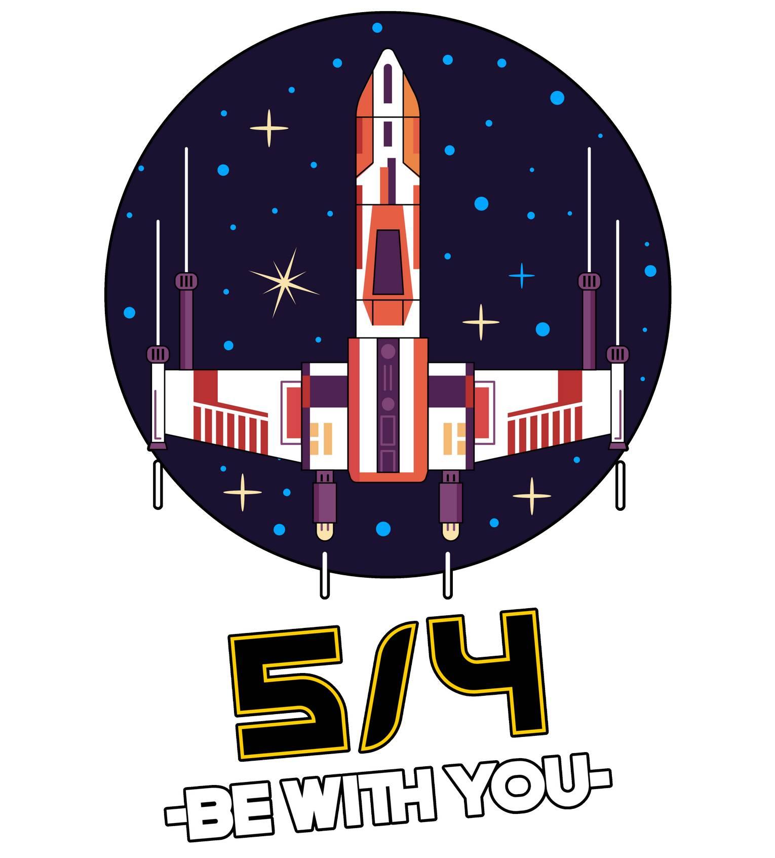 5/4 be with you - Star Wars Day - Long-Sleeve Tee - Witty Twisters Fashions