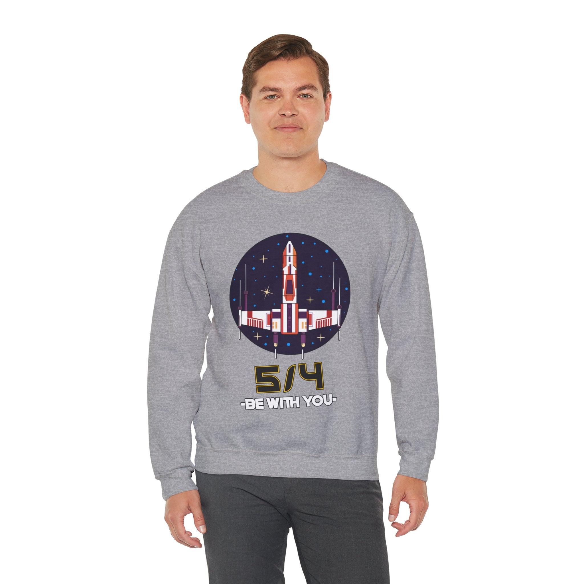 5/4 be with you - Star Wars Day - Sweatshirt - Witty Twisters T-Shirts