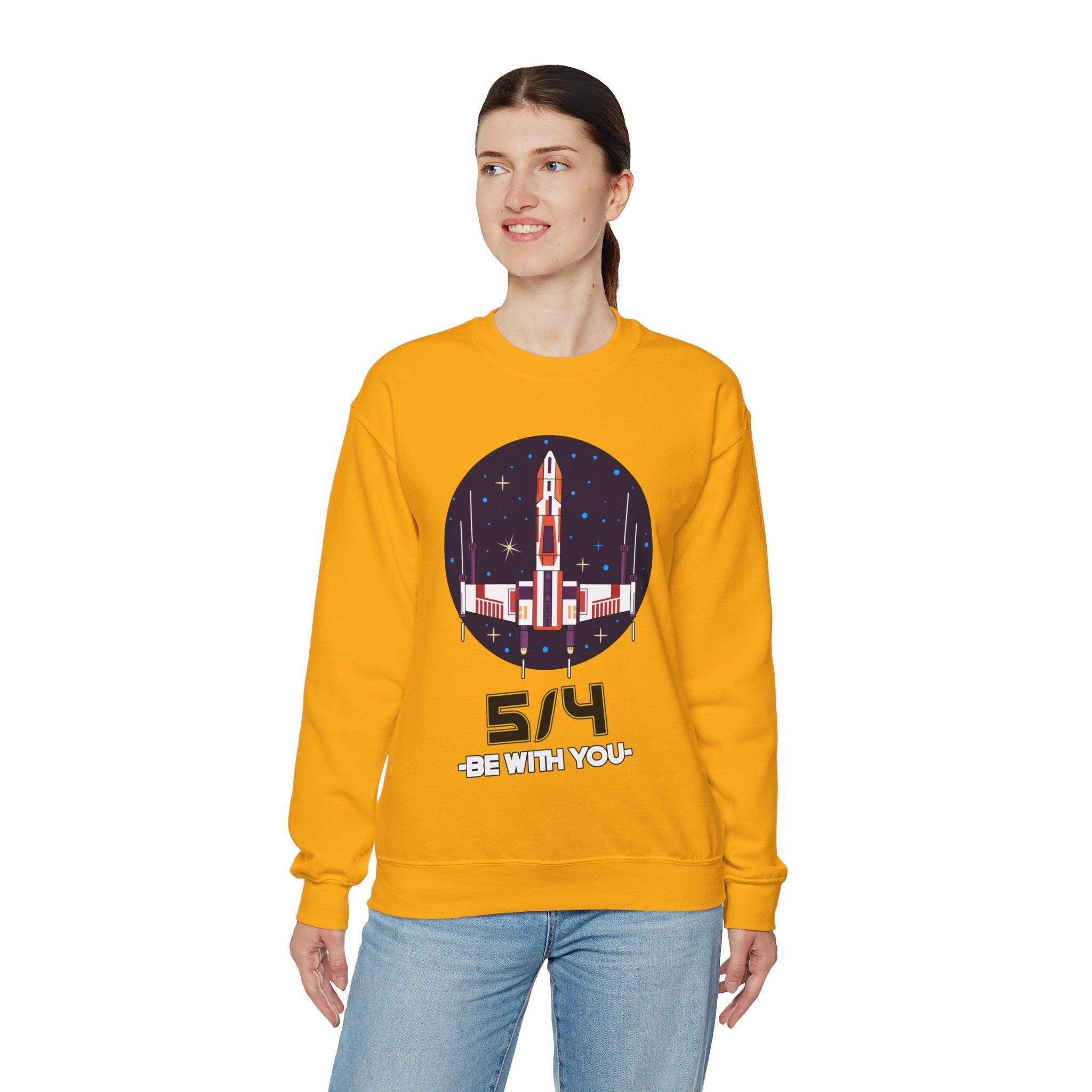 5/4 be with you - Star Wars Day - Sweatshirt - Witty Twisters T-Shirts