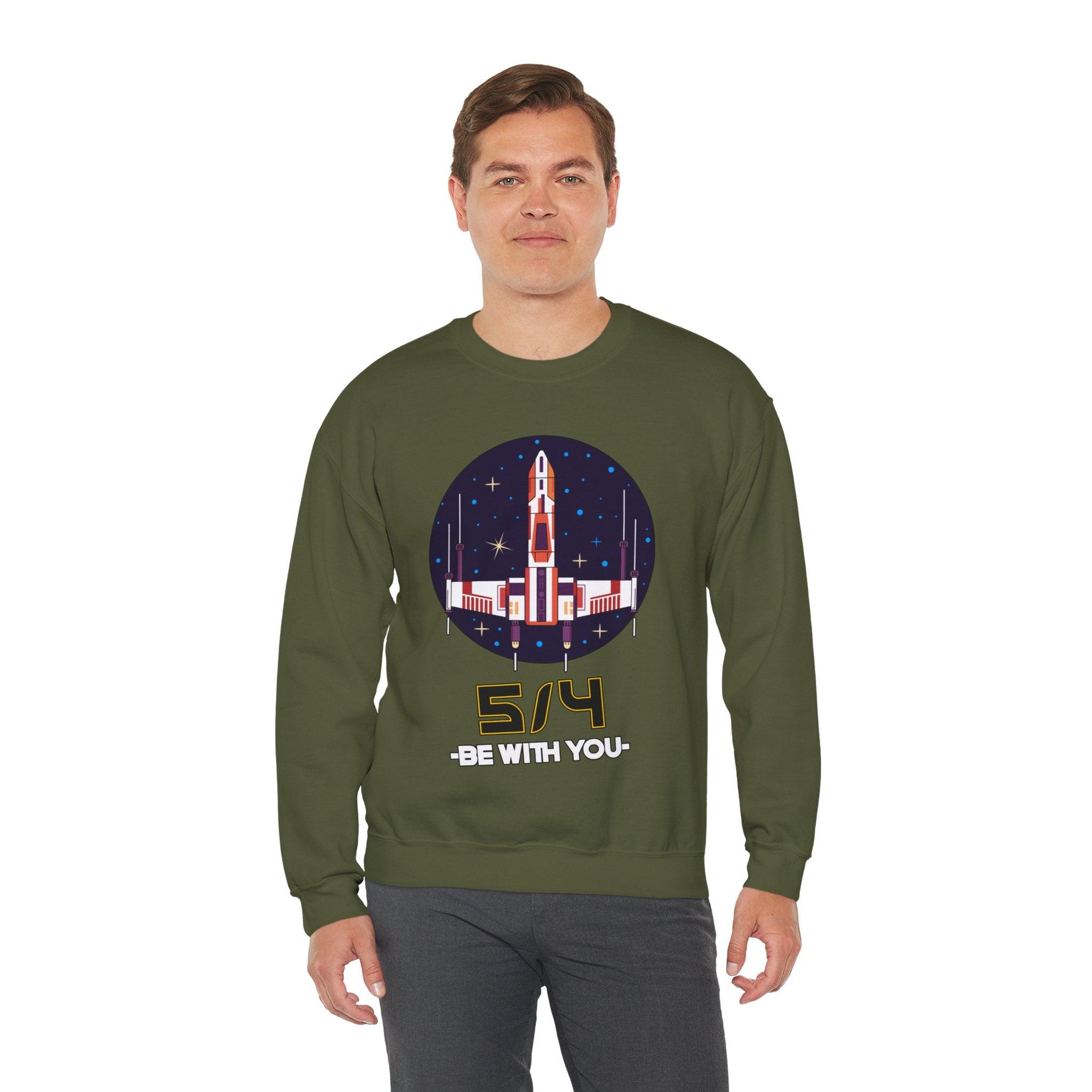 5/4 be with you - Star Wars Day - Sweatshirt - Witty Twisters T-Shirts